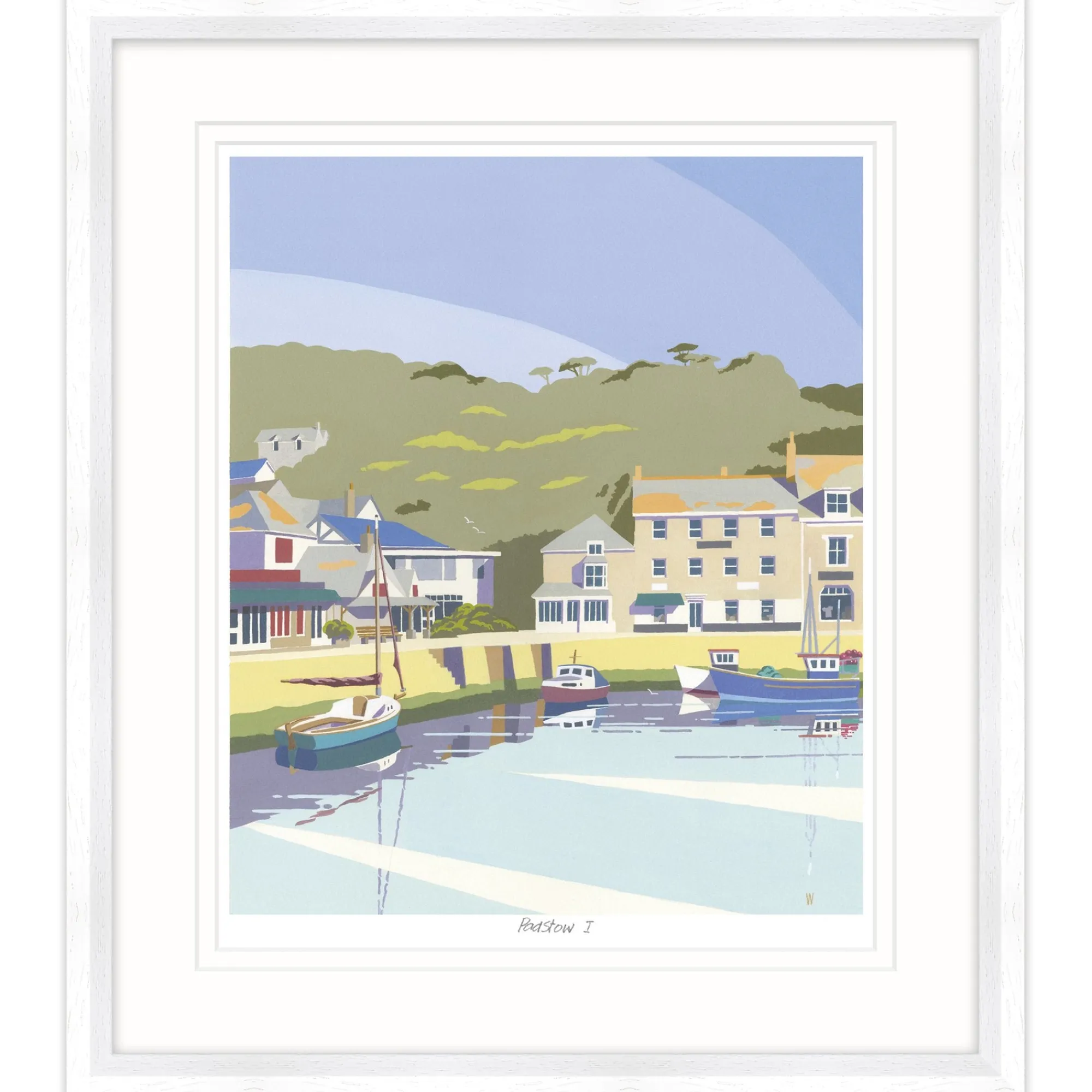 Padstow|Cornwall*Whistlefish Intricate Padstow Harbour Framed Print