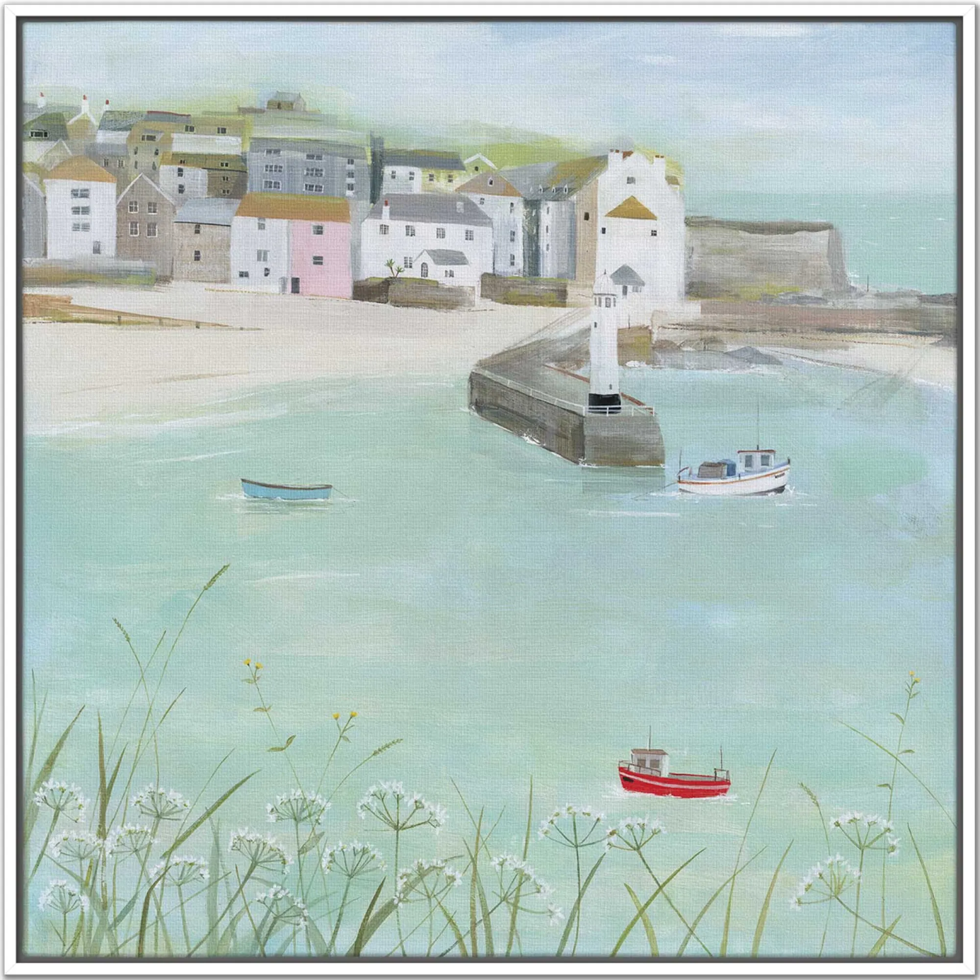 St Ives|Cornwall*Whistlefish Kitty's Corner Framed Canvas