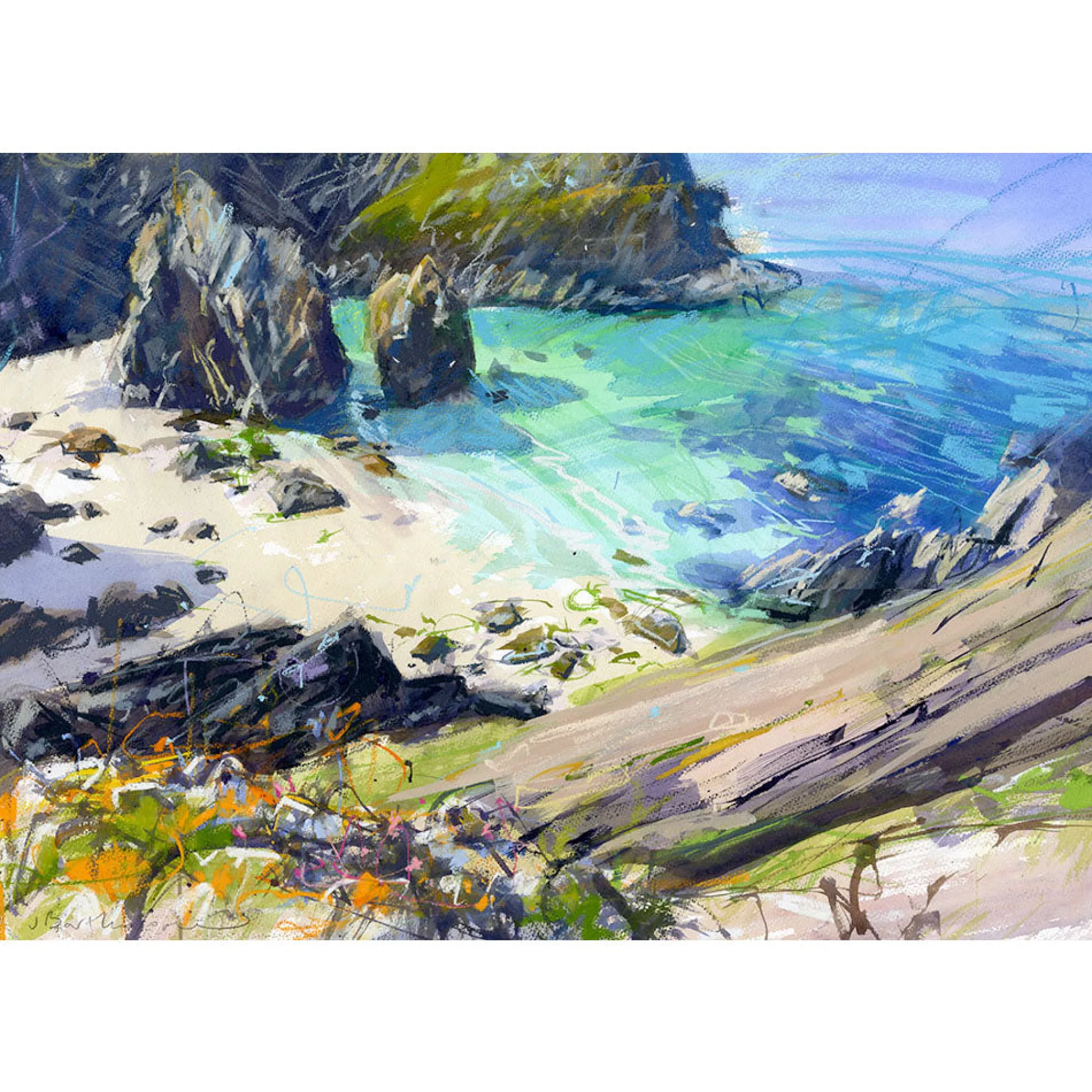 Unframed Prints*Whistlefish Kynance Cove Art Print