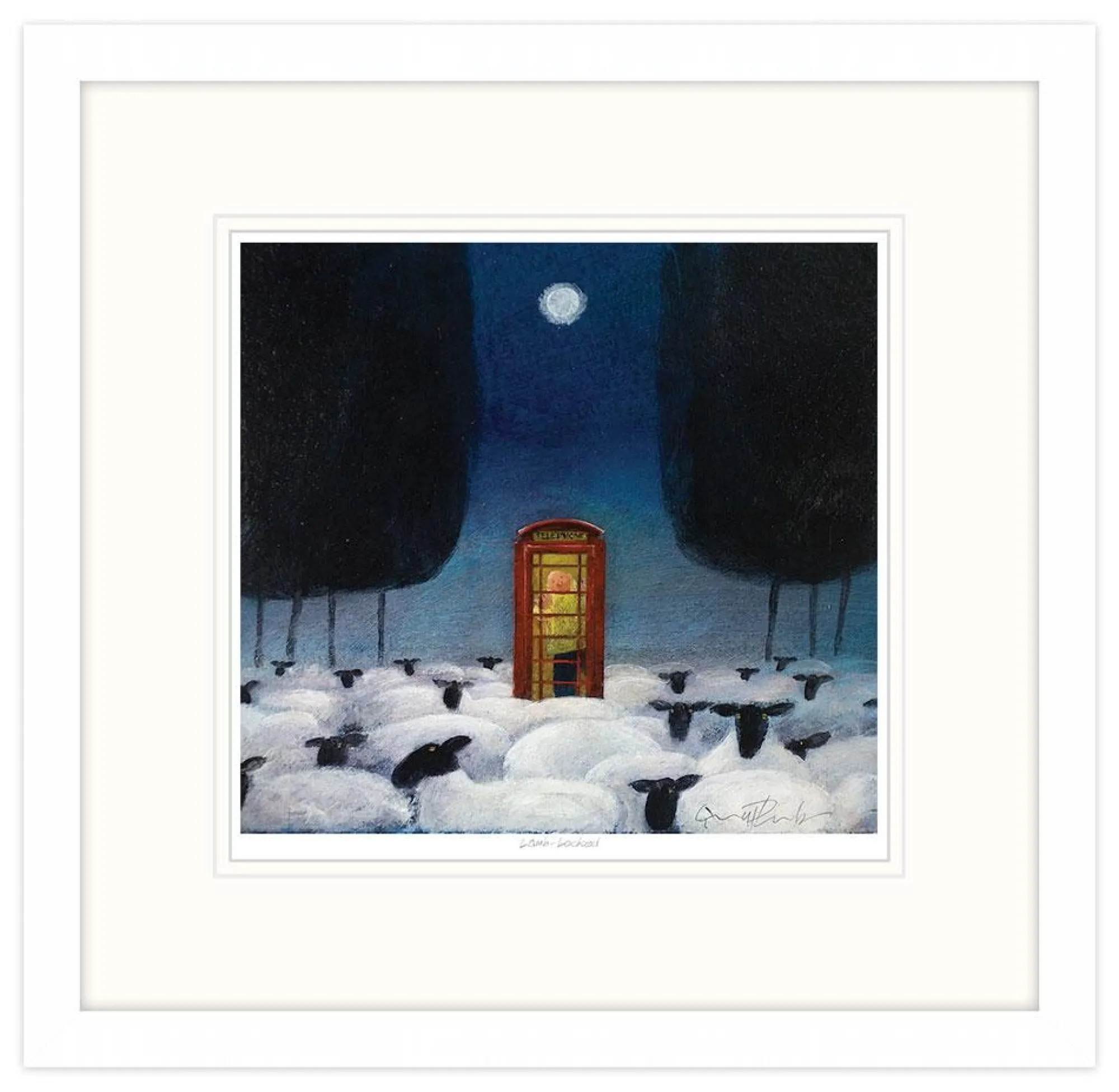 Framed Prints*Whistlefish Lamb Locked Framed Print