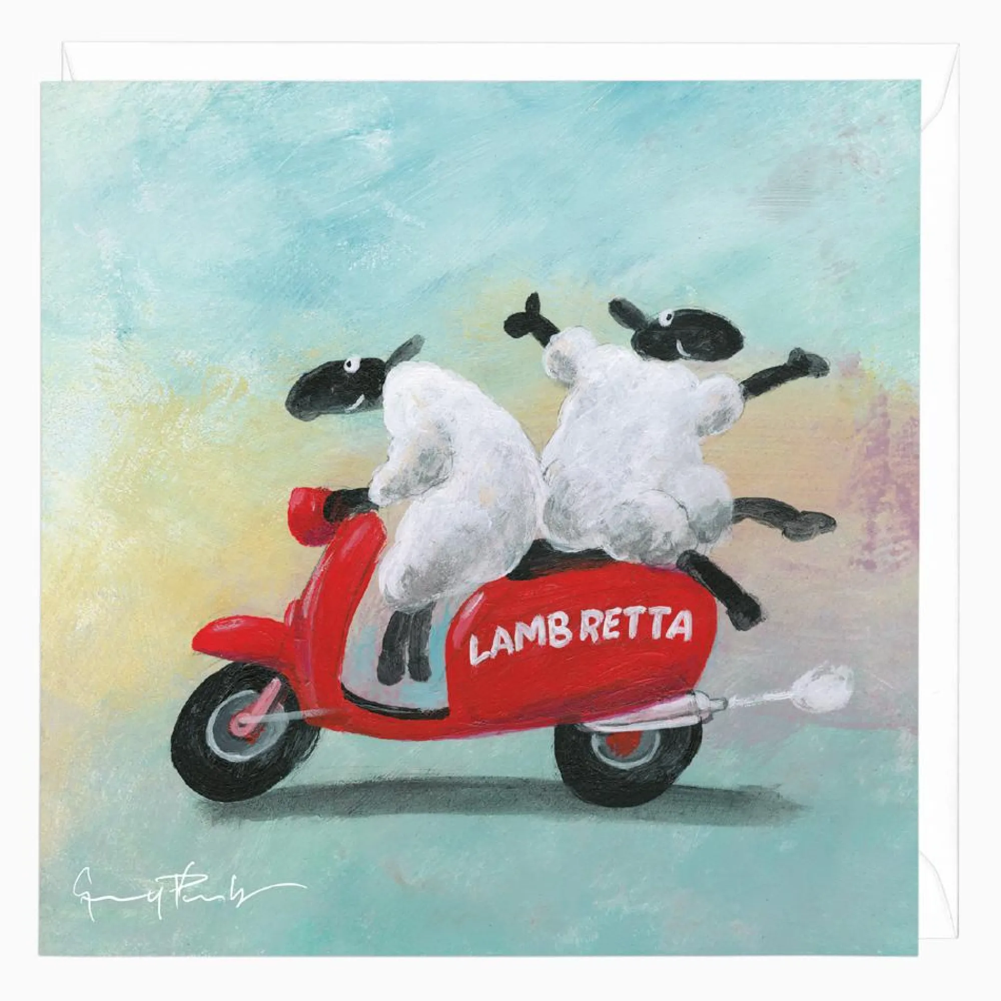 Father's Day*Whistlefish Lambretta Funny Art Card