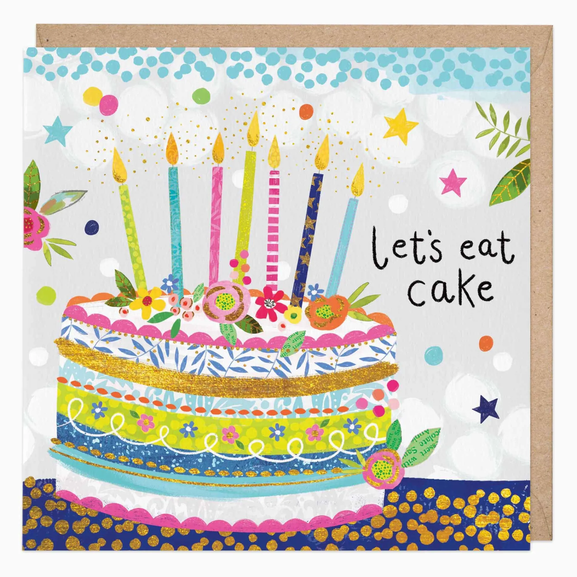 Birthday*Whistlefish Let's Eat Cake Birthday Card