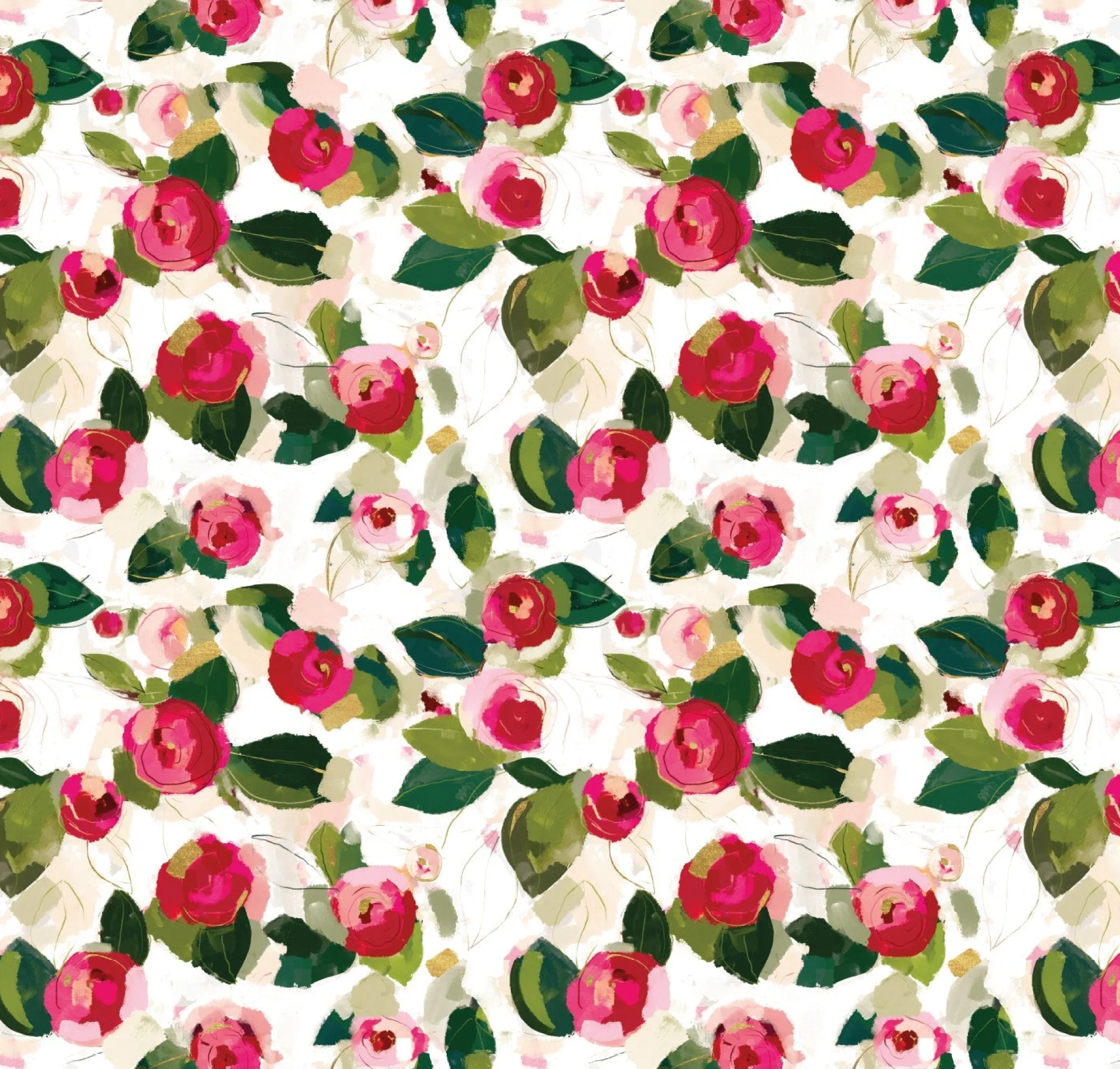 Gift Wrap|Wedding*Whistlefish Light Winter Camellia Wrapping Paper
