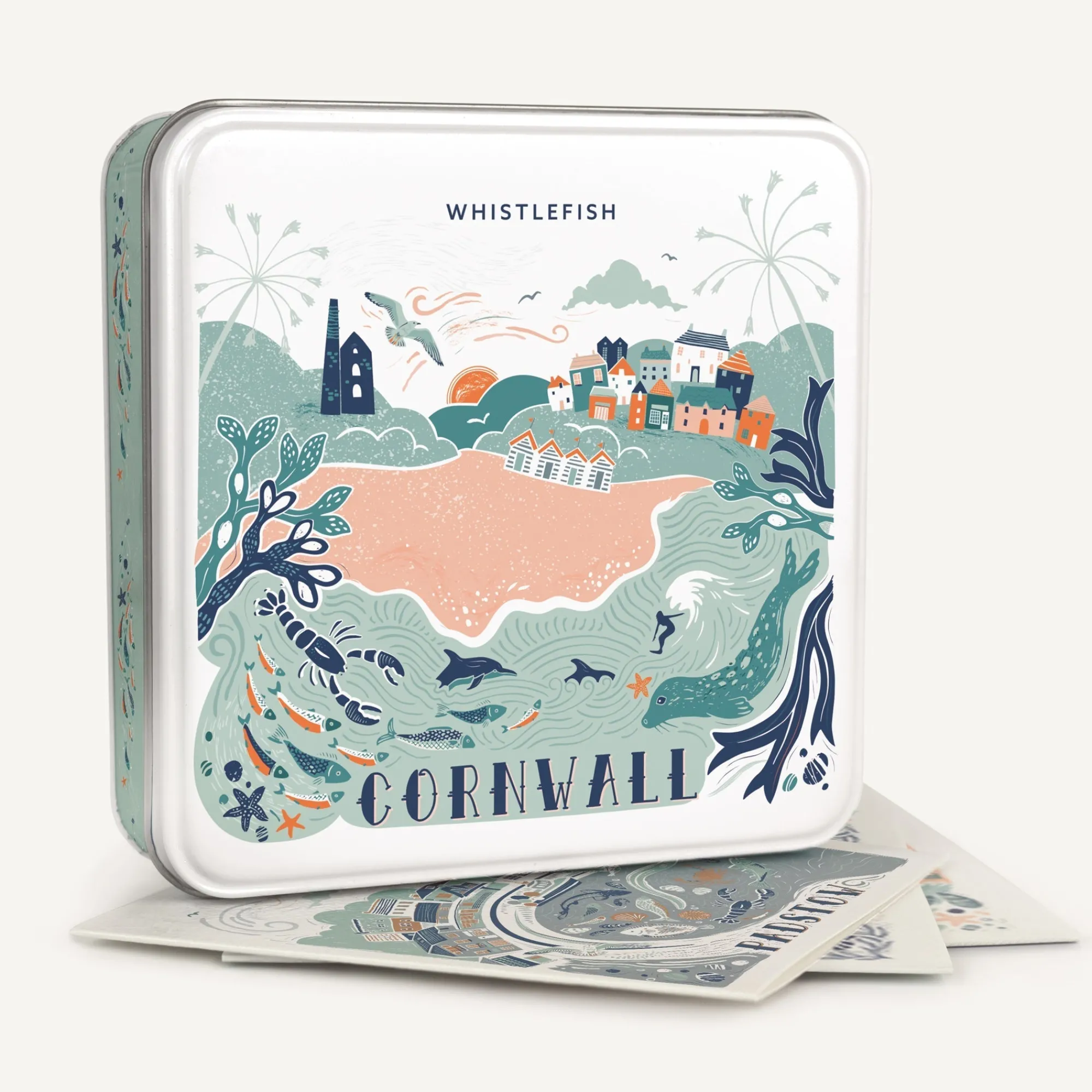 Under £20|Under £10*Whistlefish Lino Southwest Notelet Tin