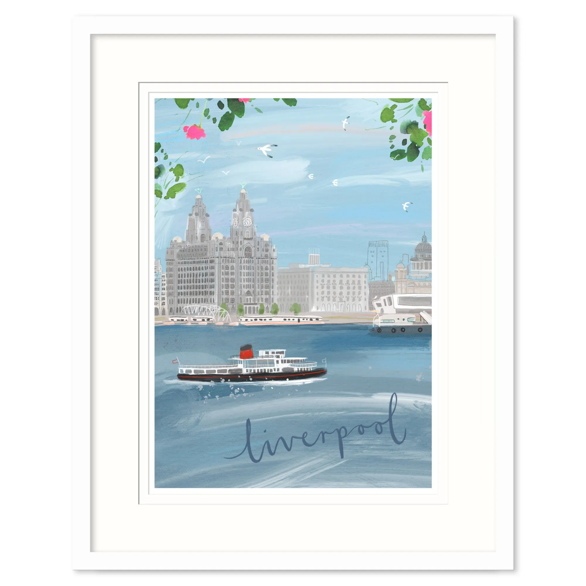 Travel|Framed Prints*Whistlefish Liverpool Med Framed Print
