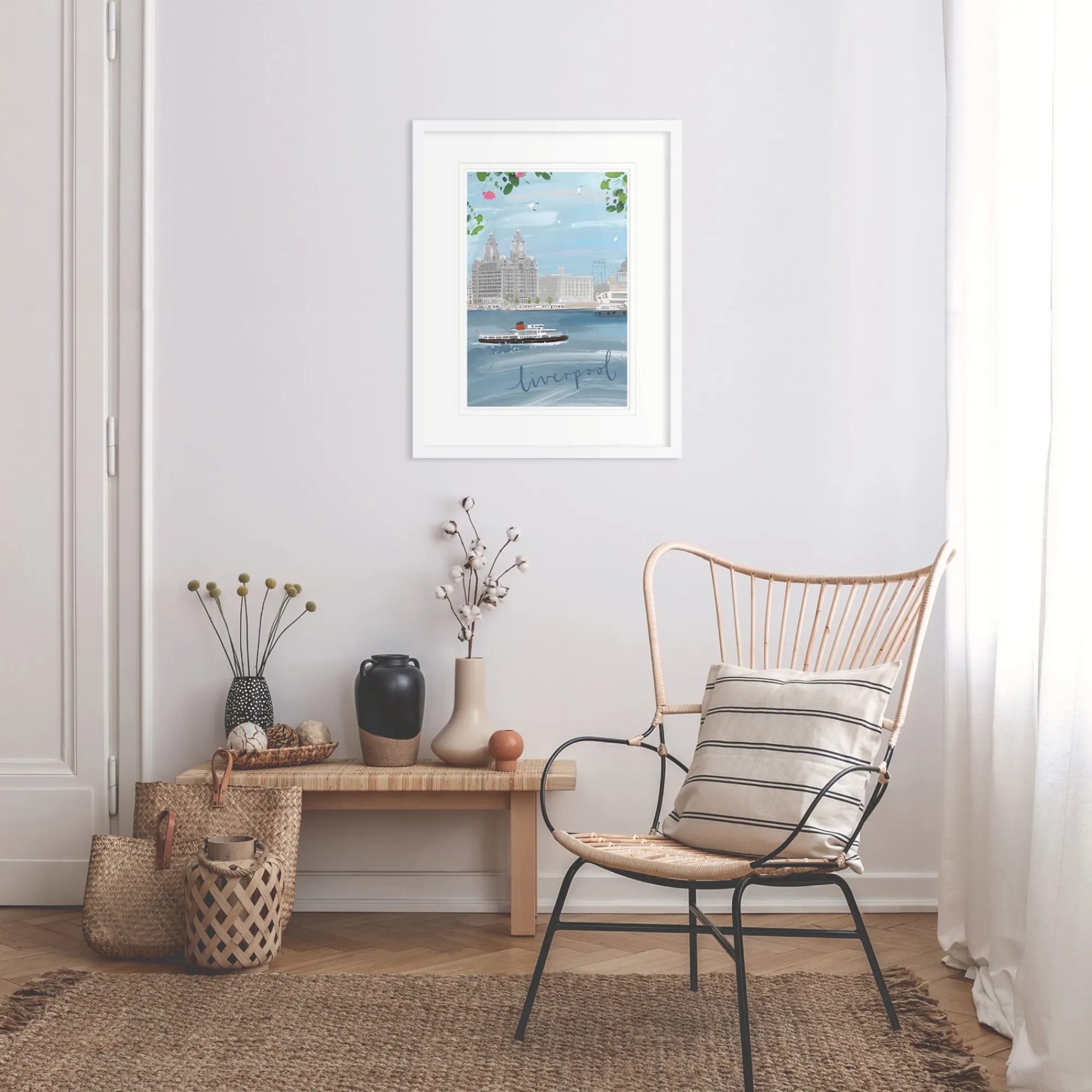 Travel|Framed Prints*Whistlefish Liverpool Med Framed Print