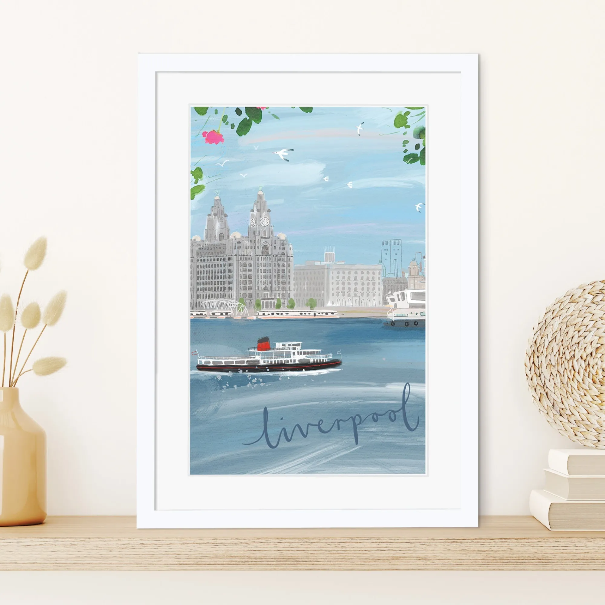 Travel|Framed Prints*Whistlefish Liverpool Med Framed Print