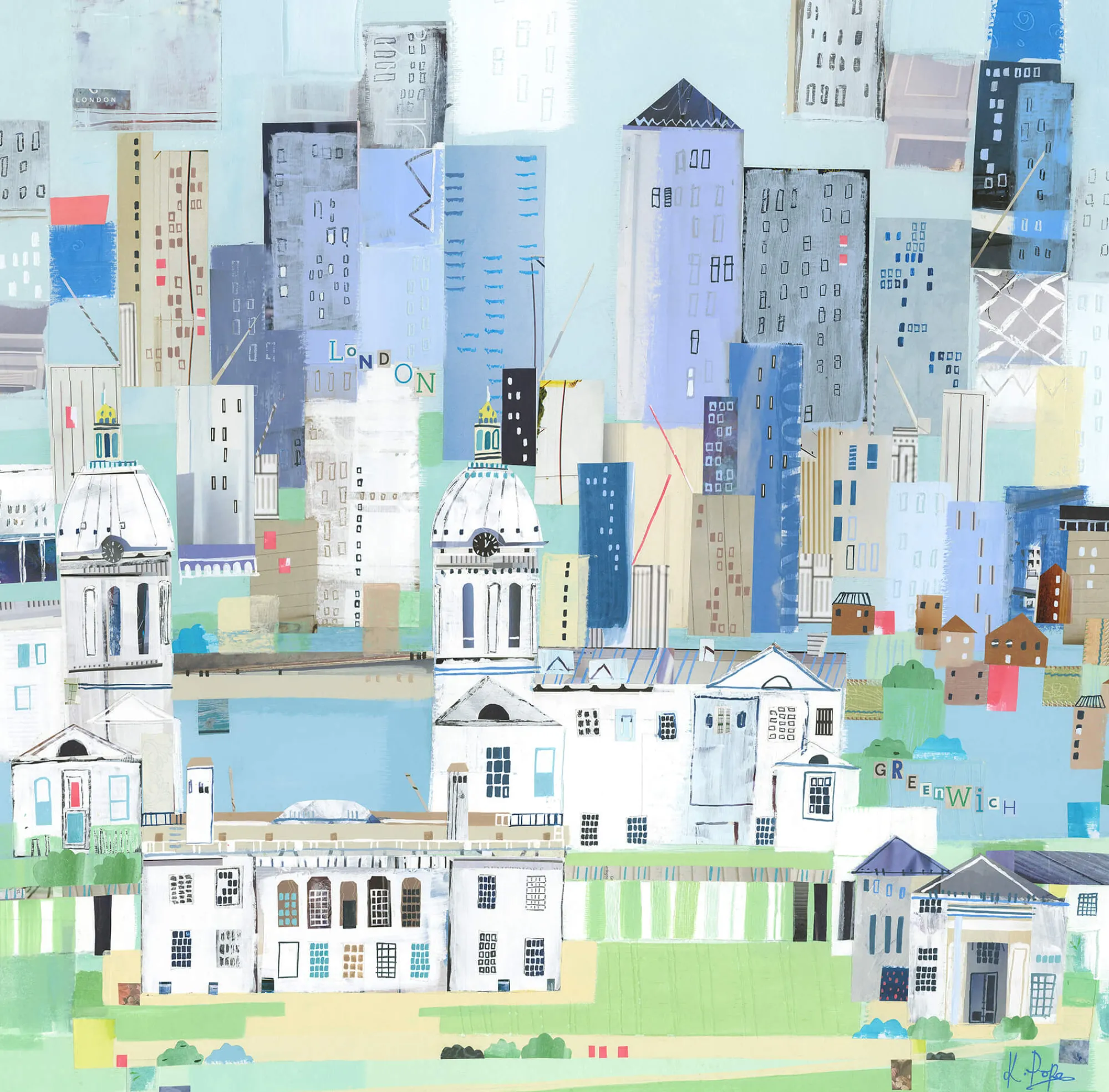 Unframed Prints*Whistlefish London Greenwich Art Print