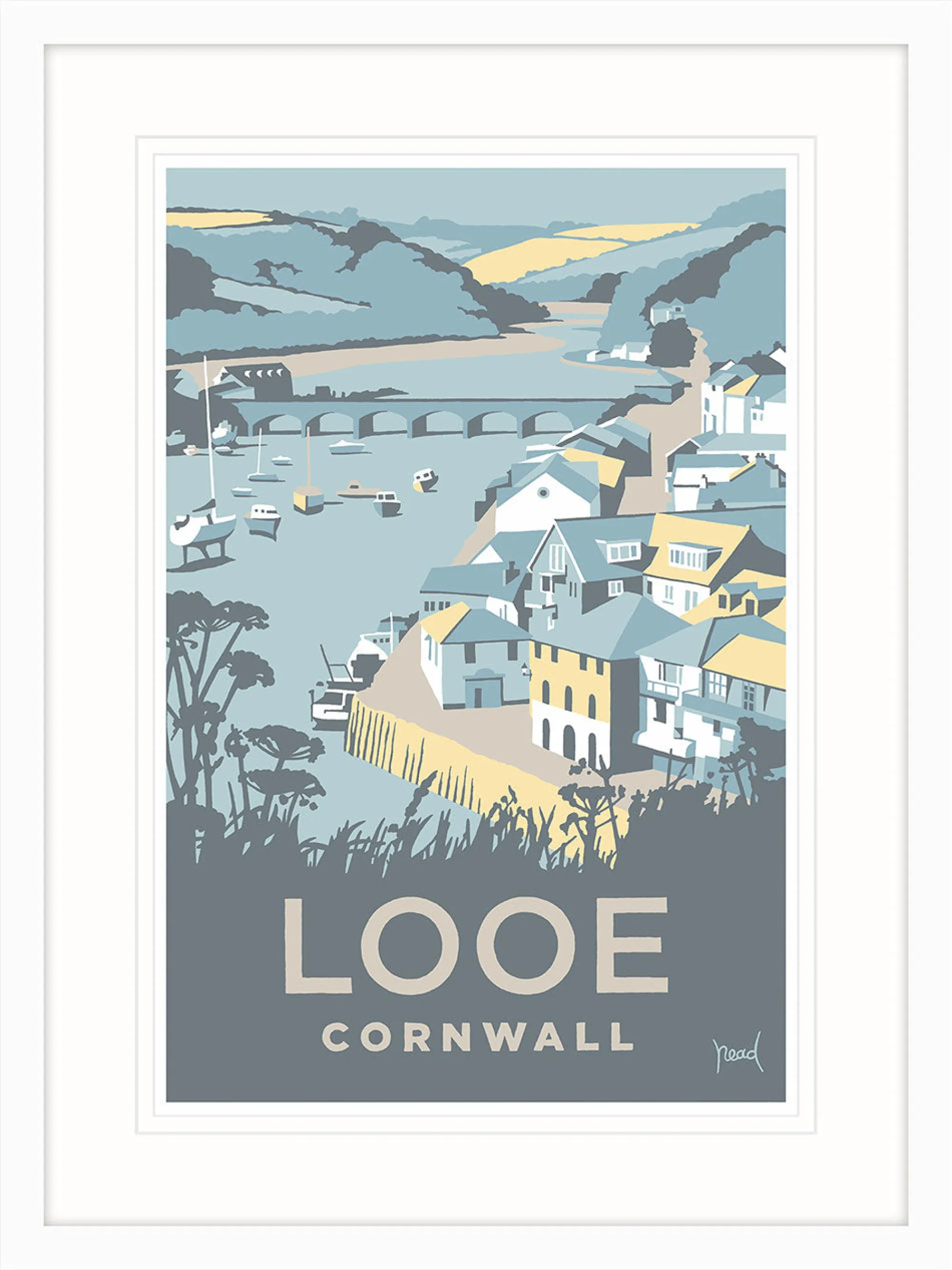 Travel|Framed Prints*Whistlefish Looe Framed Print