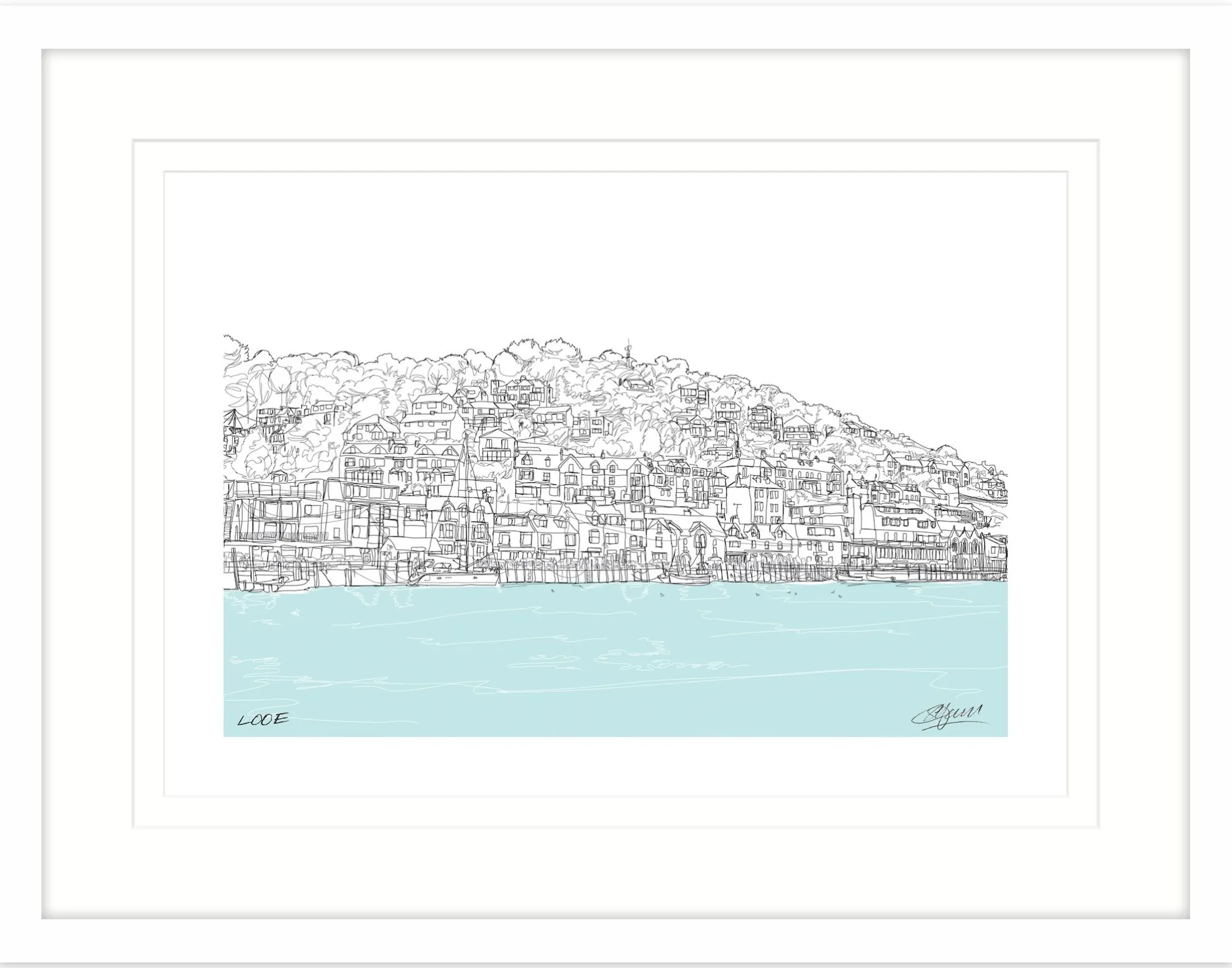 Padstow|Cornwall*Whistlefish Looe Framed Print