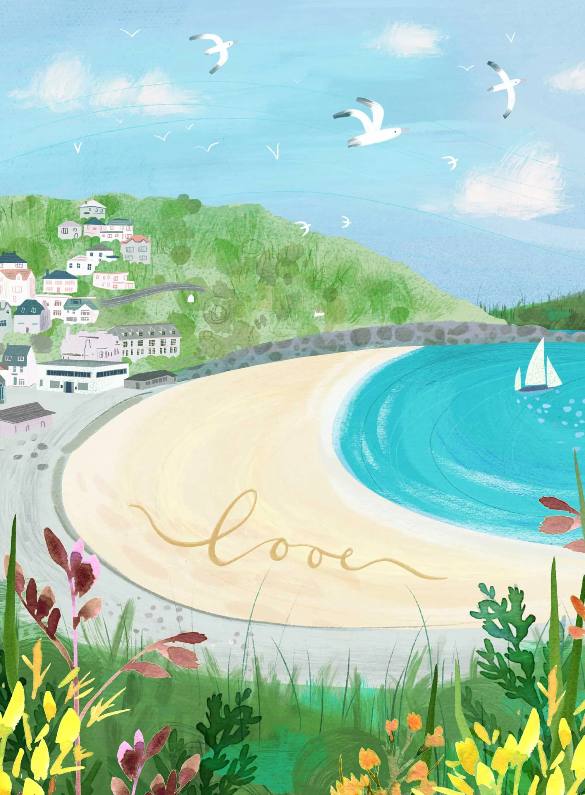 Unframed Prints*Whistlefish Looe Med Art Print