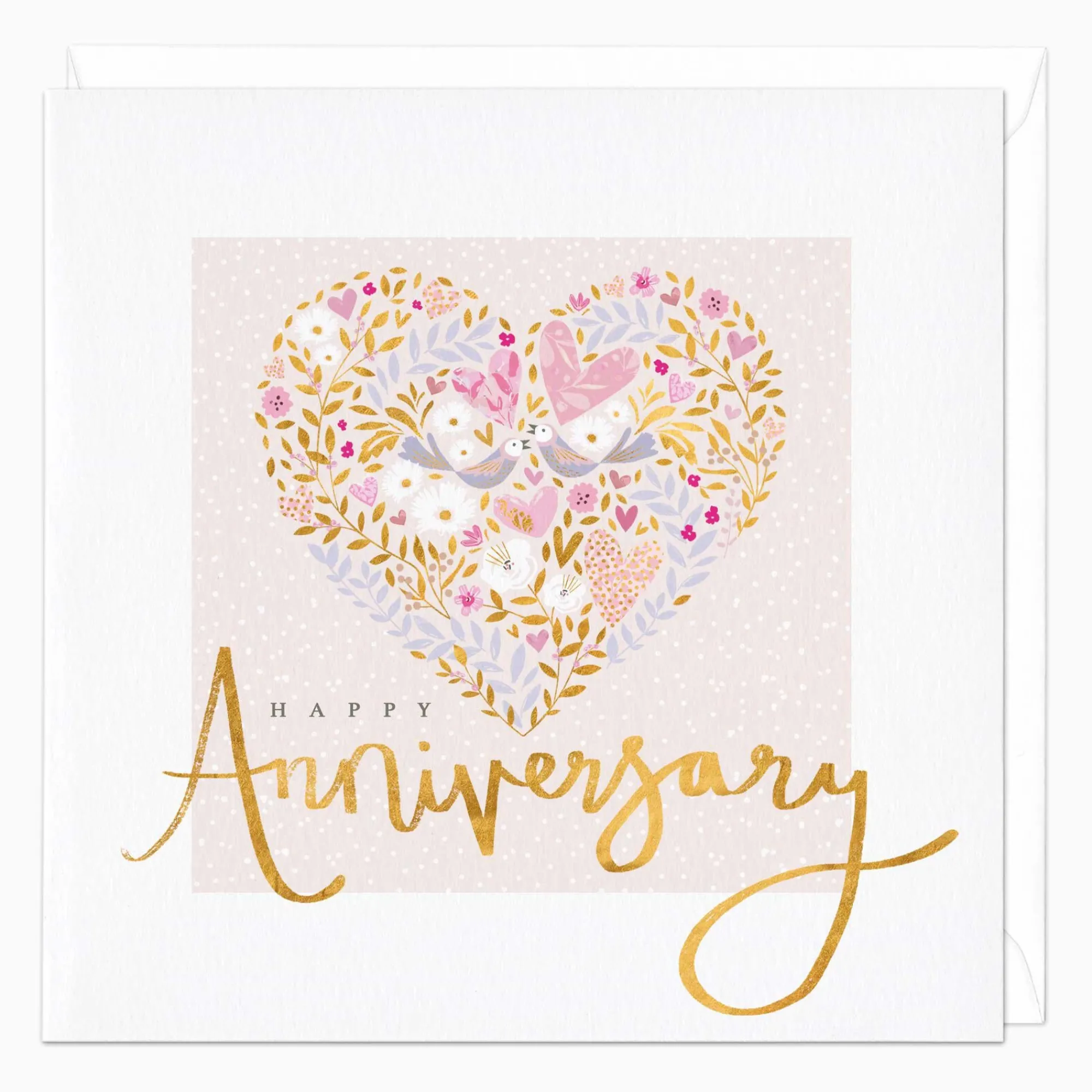 Anniversary*Whistlefish Love Heart Anniversary Card