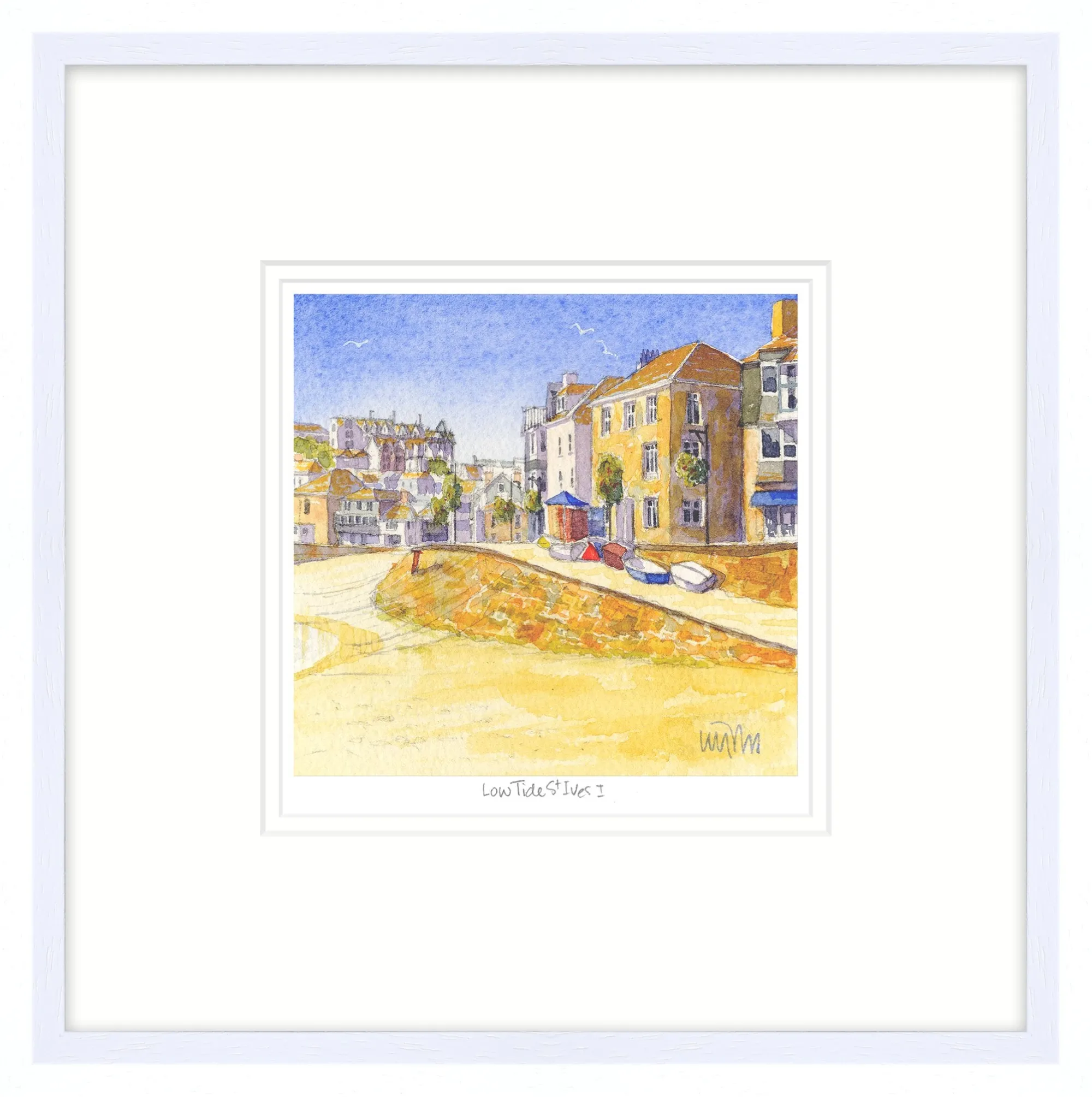 St Ives|Cornwall*Whistlefish Lowtide St Ives Framed Print