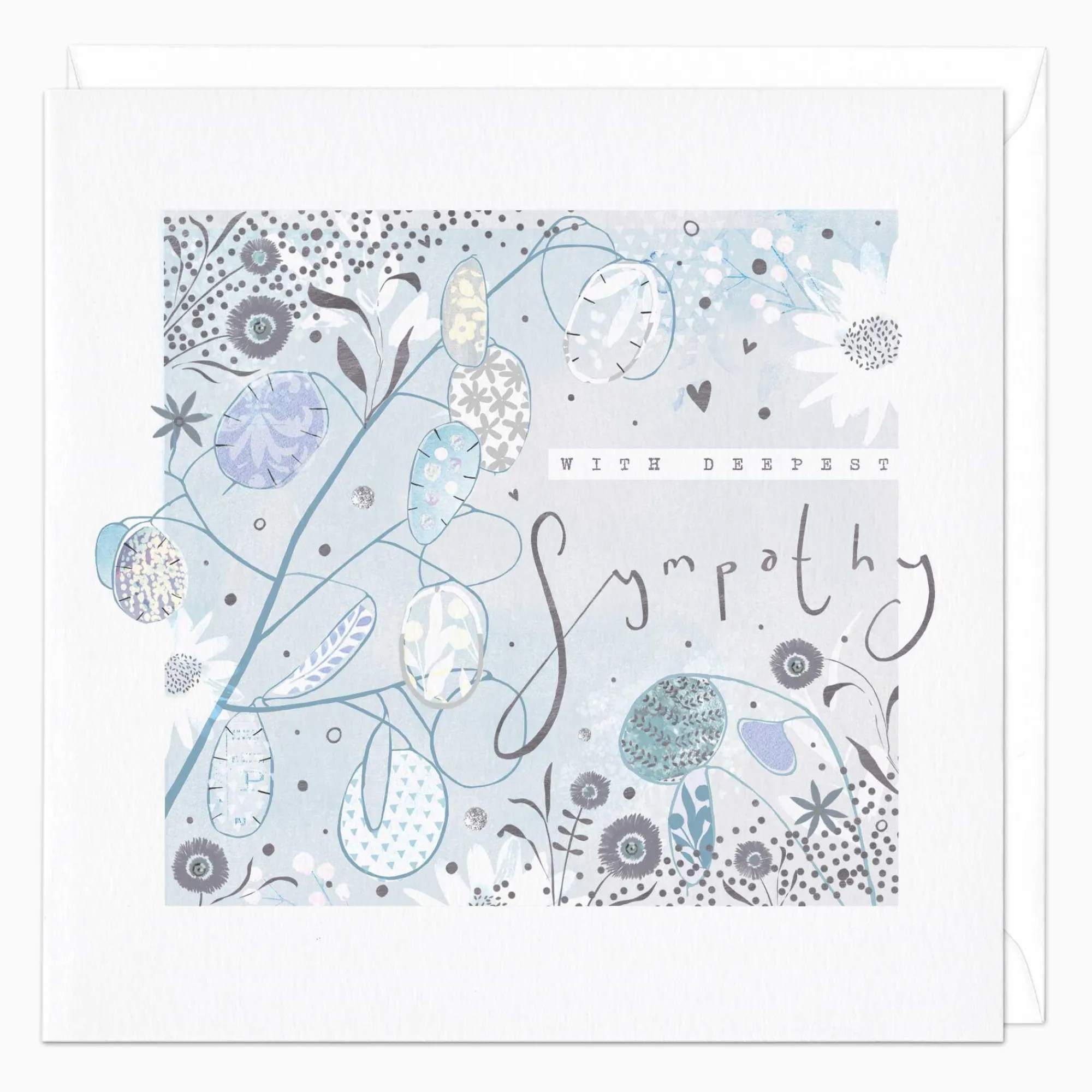 Sympathy*Whistlefish Lunaria Deepest Sympathy Card