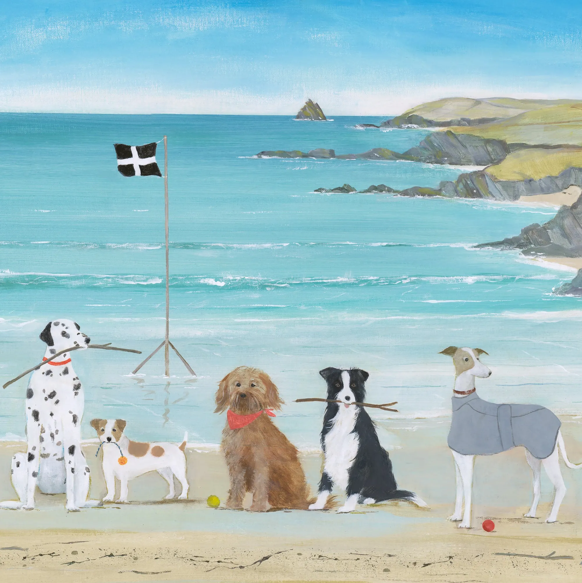 Unframed Prints*Whistlefish Man's Best Friend Small Art Print