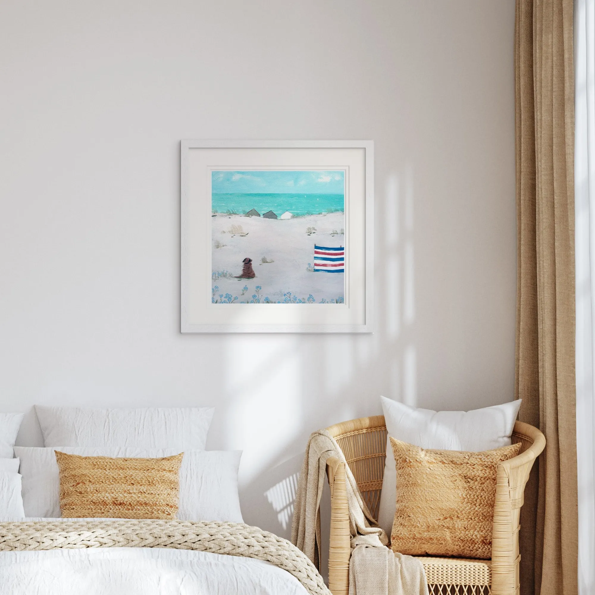 Floral & Flowers|Coastal Scenes*Whistlefish Me Time Framed Print