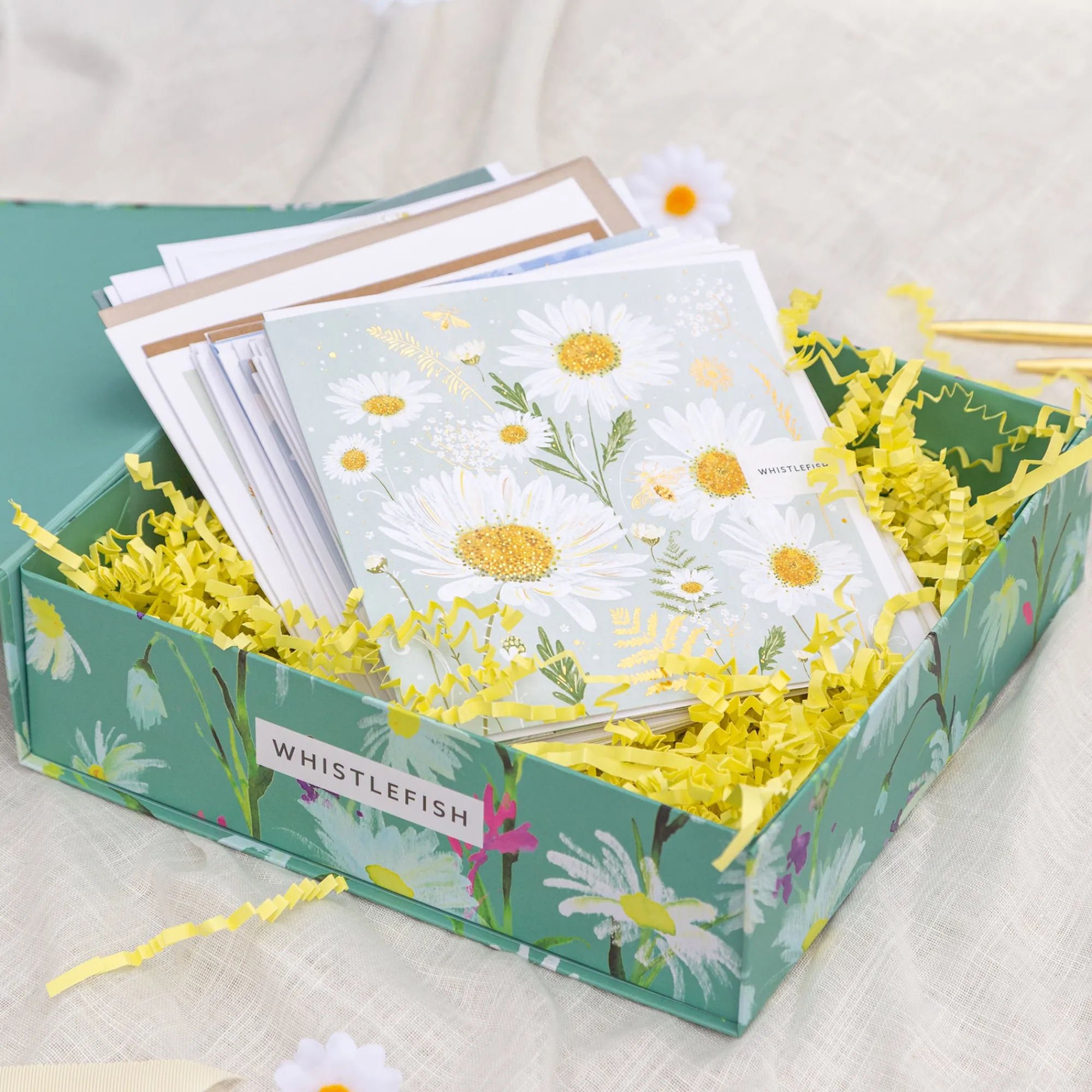 Floral Gifts|Card Gift Boxes*Whistlefish Messy Daisy Card Gift Box