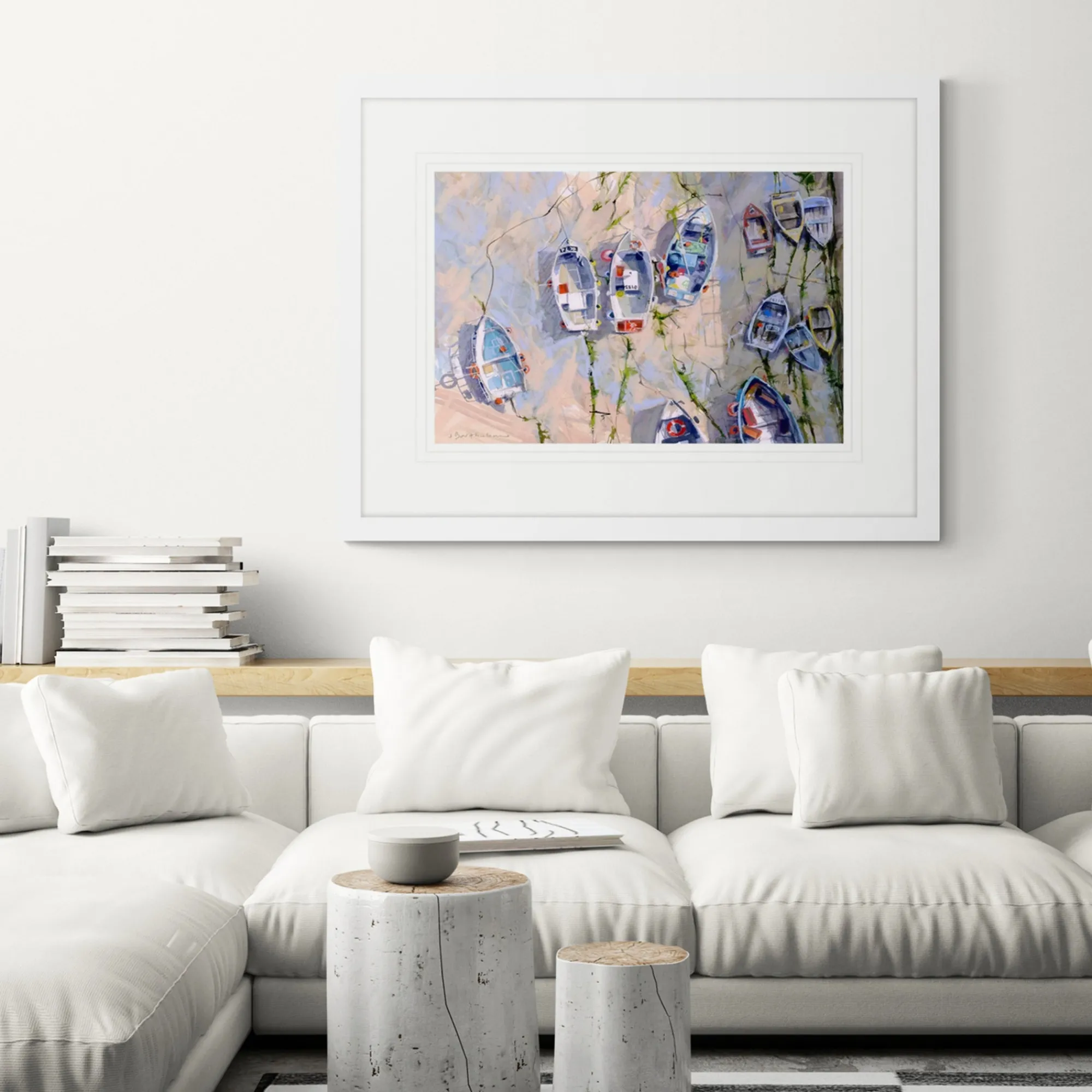 St Ives|Cornwall*Whistlefish Moorings St Ives Framed Print