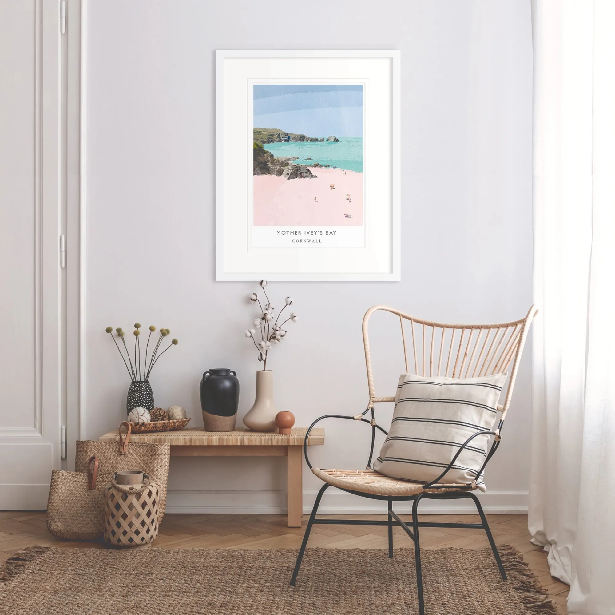 Padstow|Cornwall*Whistlefish Mother Iveys Bay Framed Print