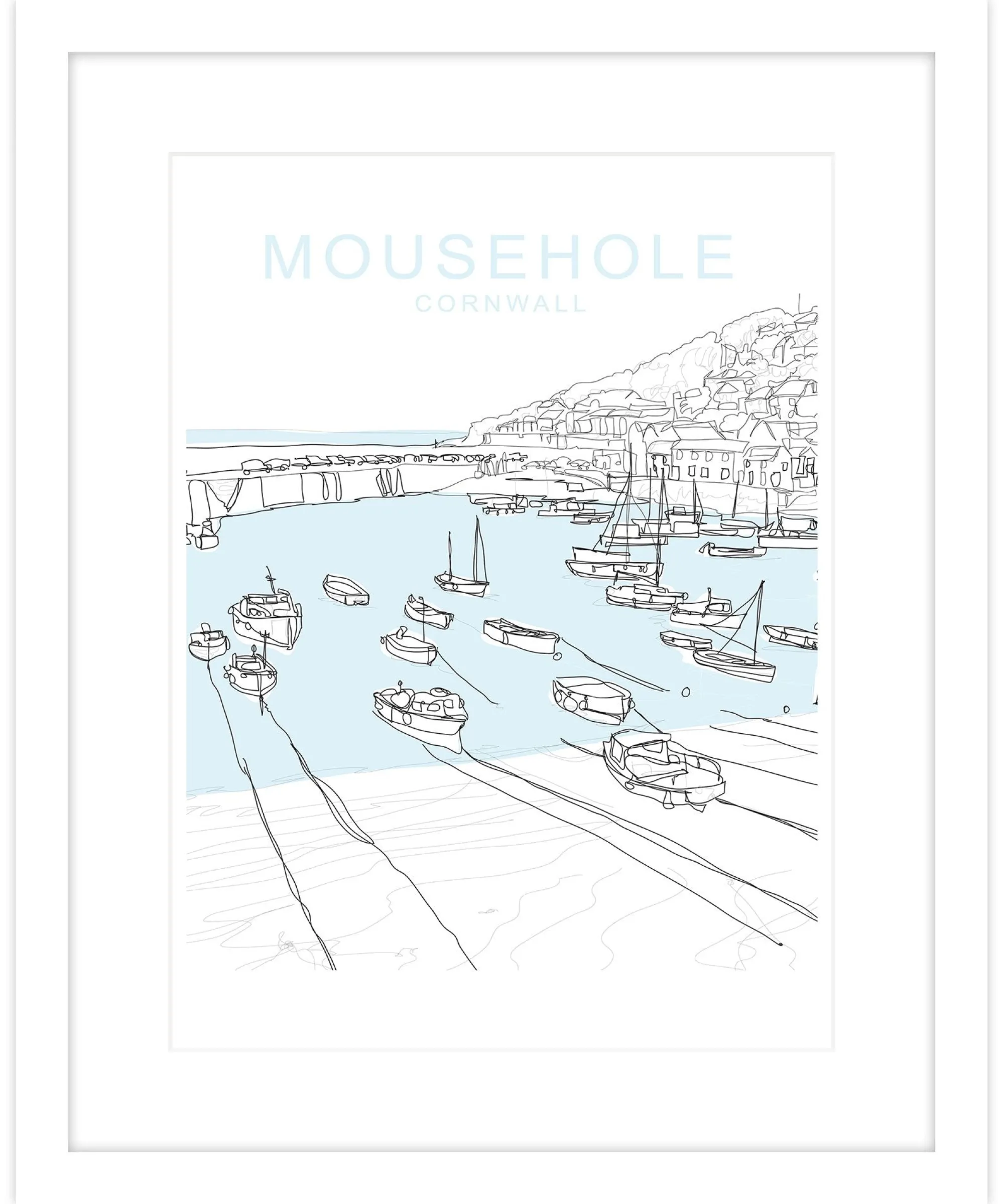 Framed Prints*Whistlefish Mousehole Framed Travel Print