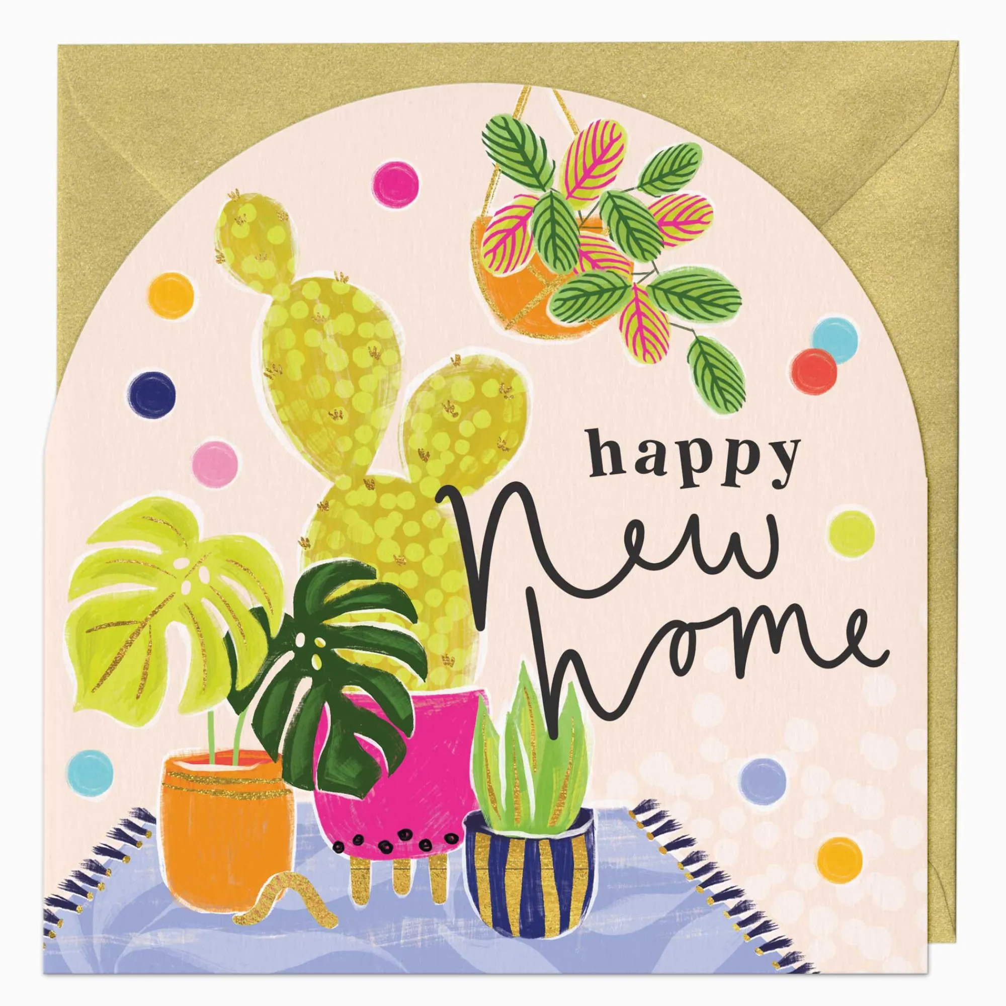 New Home*Whistlefish Neon New Home Arch Card