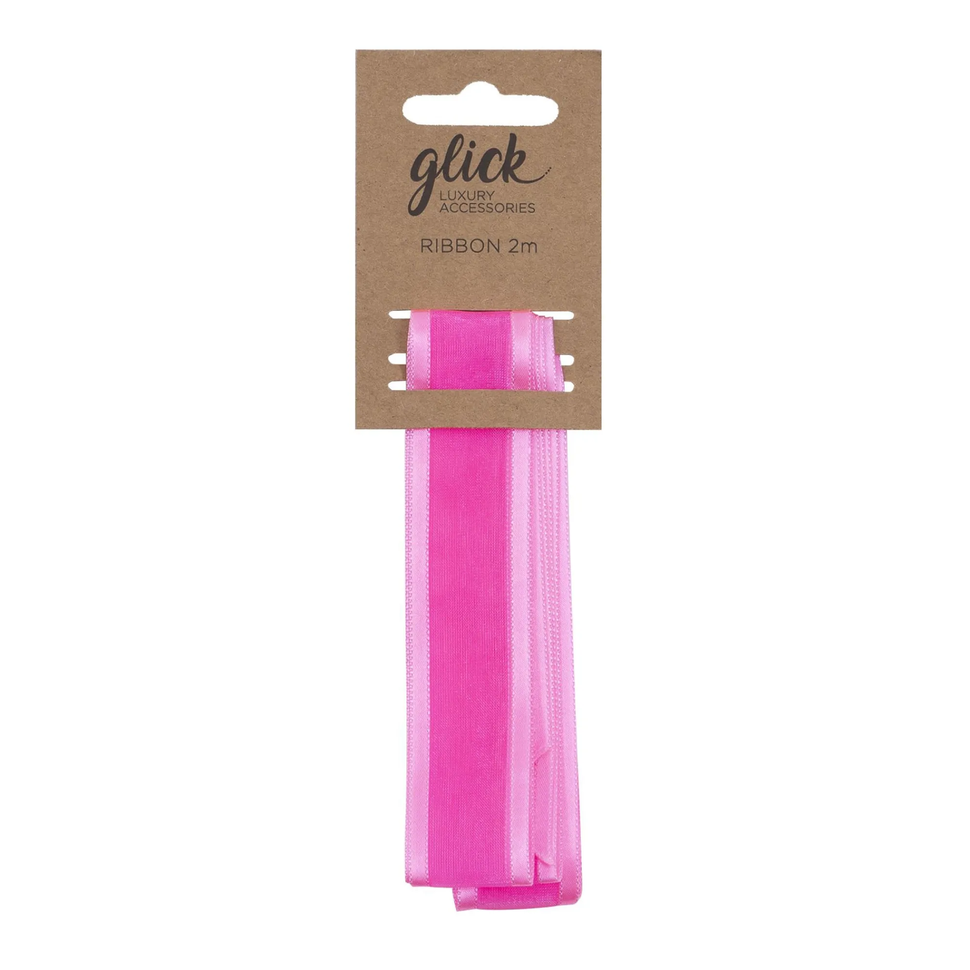 Ribbon & Raffia|Ribbon & Raffia*Whistlefish Neon Pink Satin Edge Ribbon