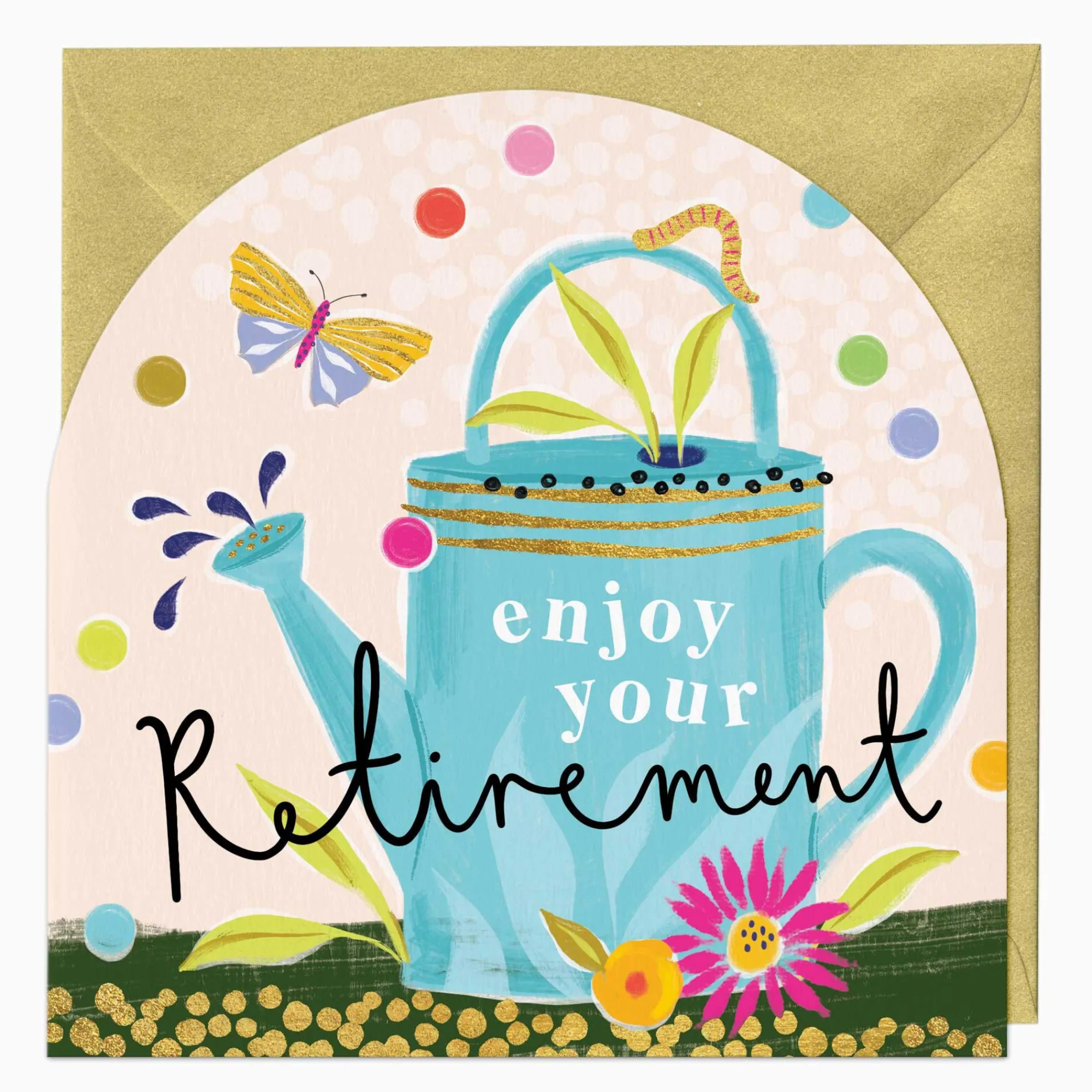 Leaving & Retirement*Whistlefish Neon Retirement Arch Card
