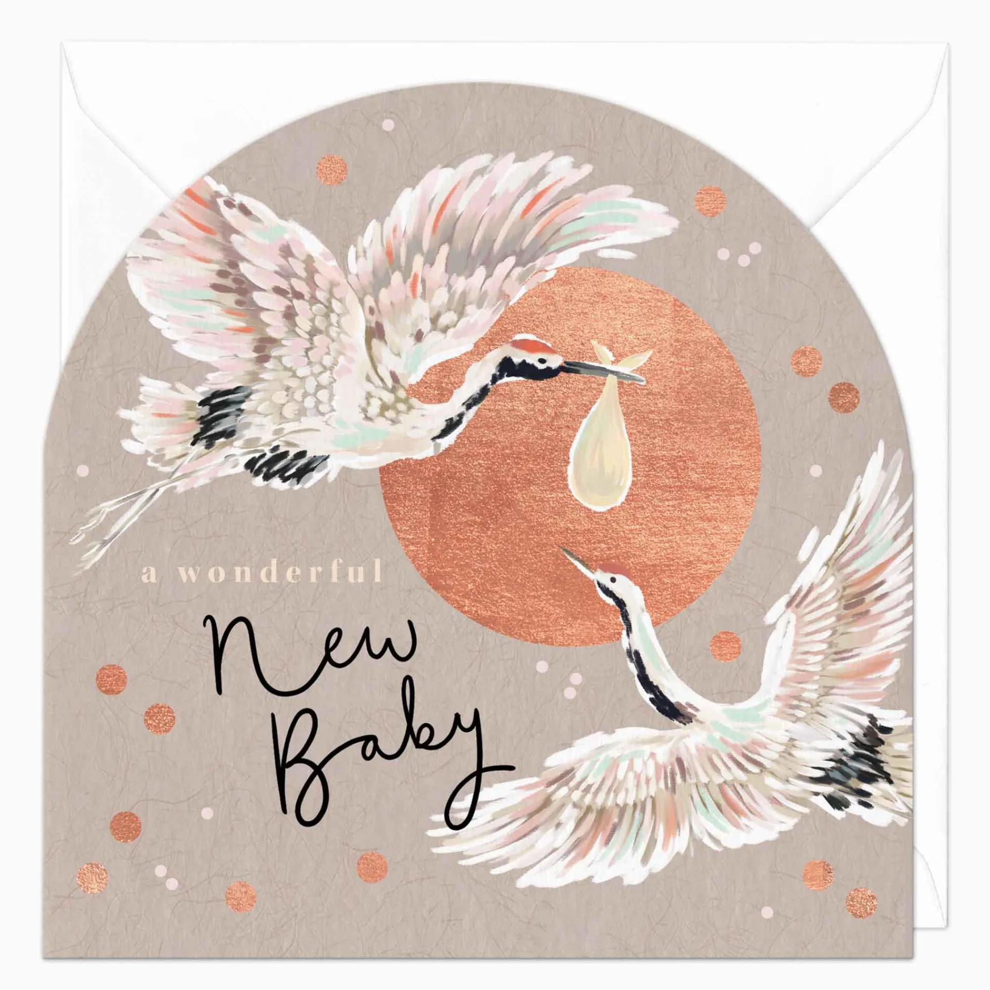 New Baby*Whistlefish New Baby Flying Storks Card