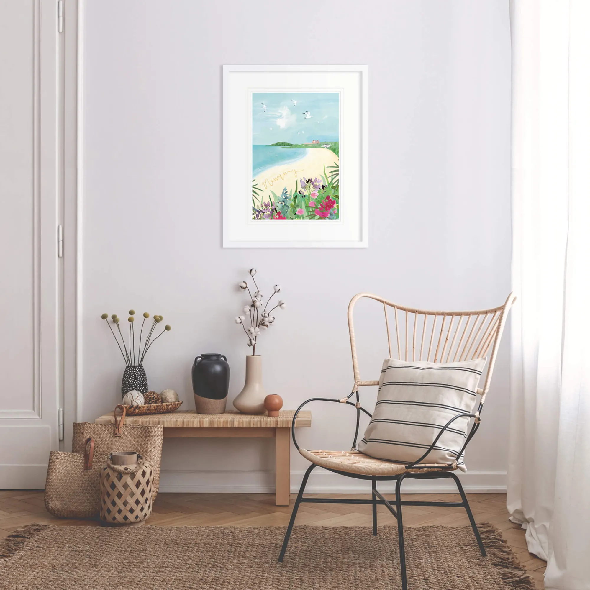 Unframed Prints*Whistlefish Newquay Med Art Print