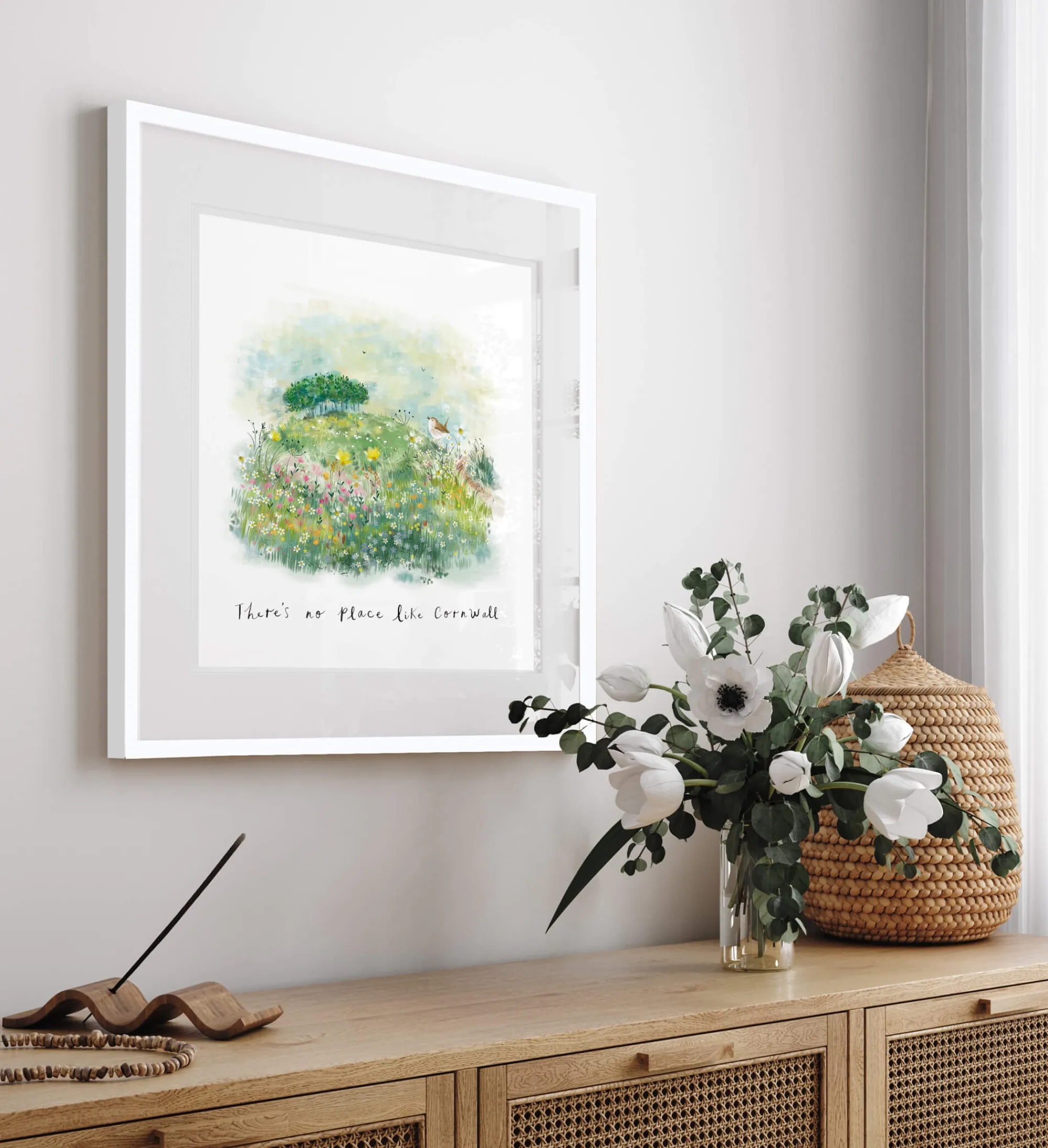 Devon|Cornwall*Whistlefish No Place Like Cornwall Small Framed Print