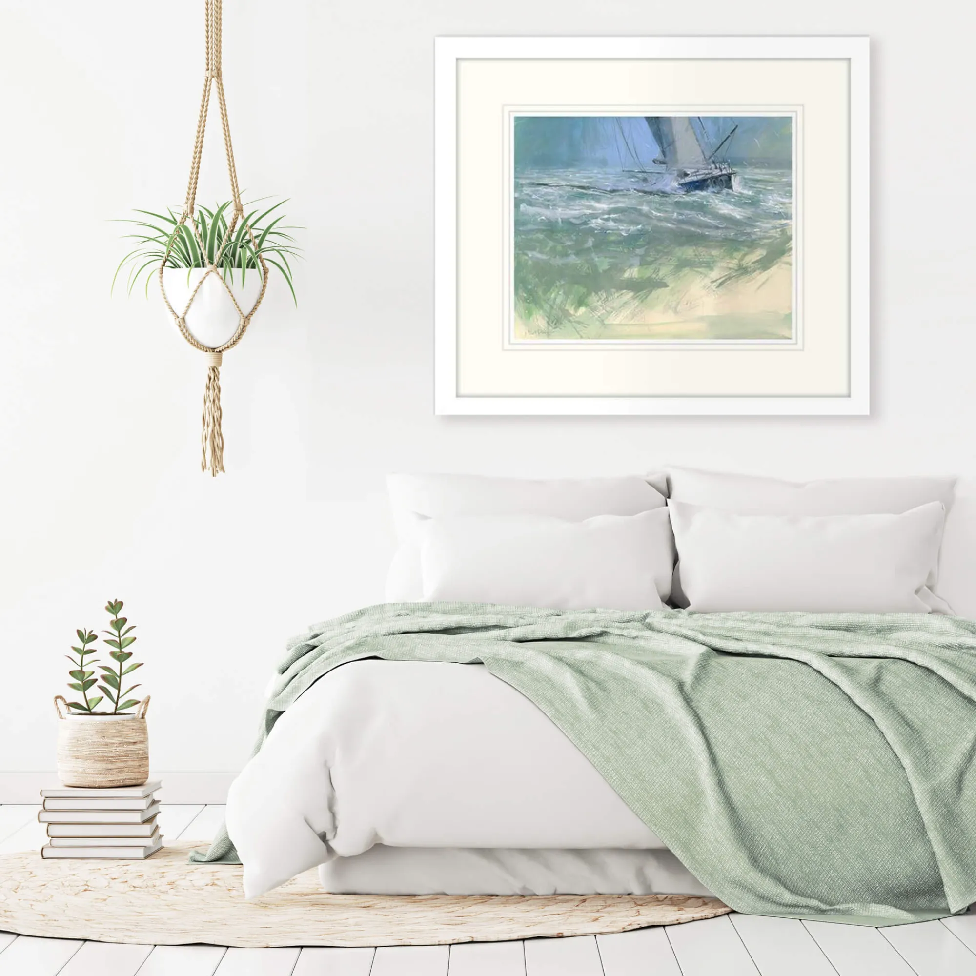 Mounted Prints*Whistlefish Ocean Racer In Solent Mounted Print