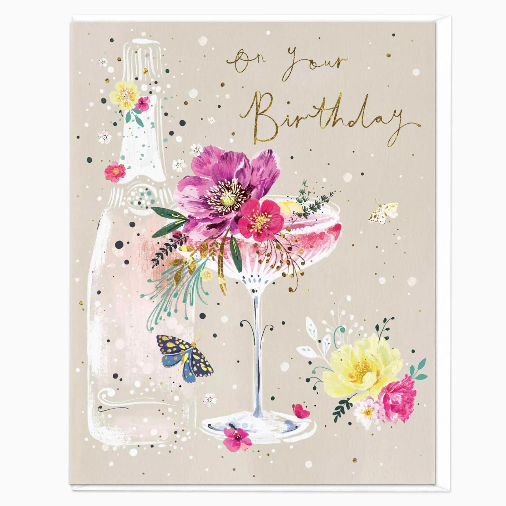 Birthday|For Her*Whistlefish On Your Birthday Champagne Card
