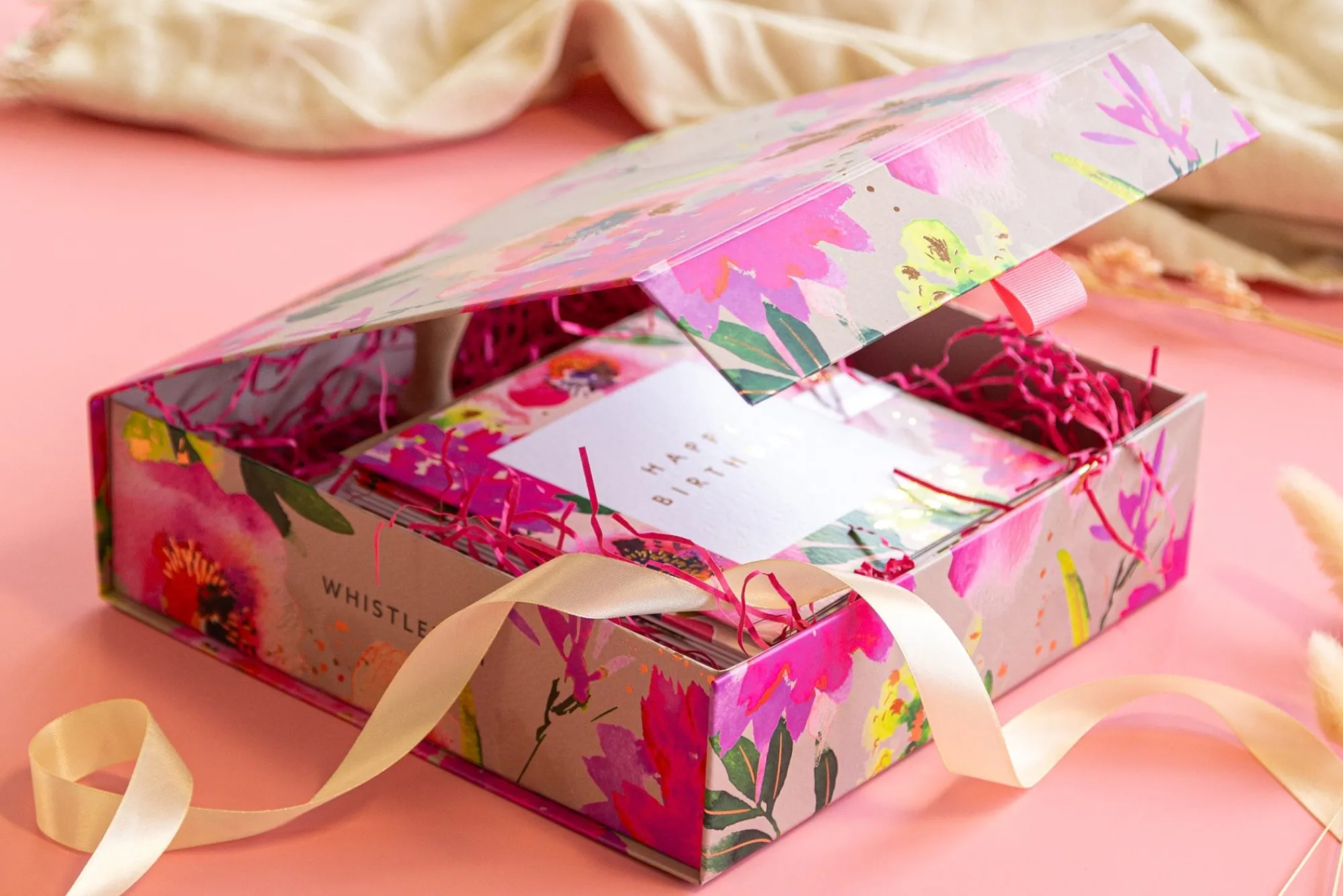 Floral Gifts|Card Gift Boxes*Whistlefish Orange Poppy Card Gift Box