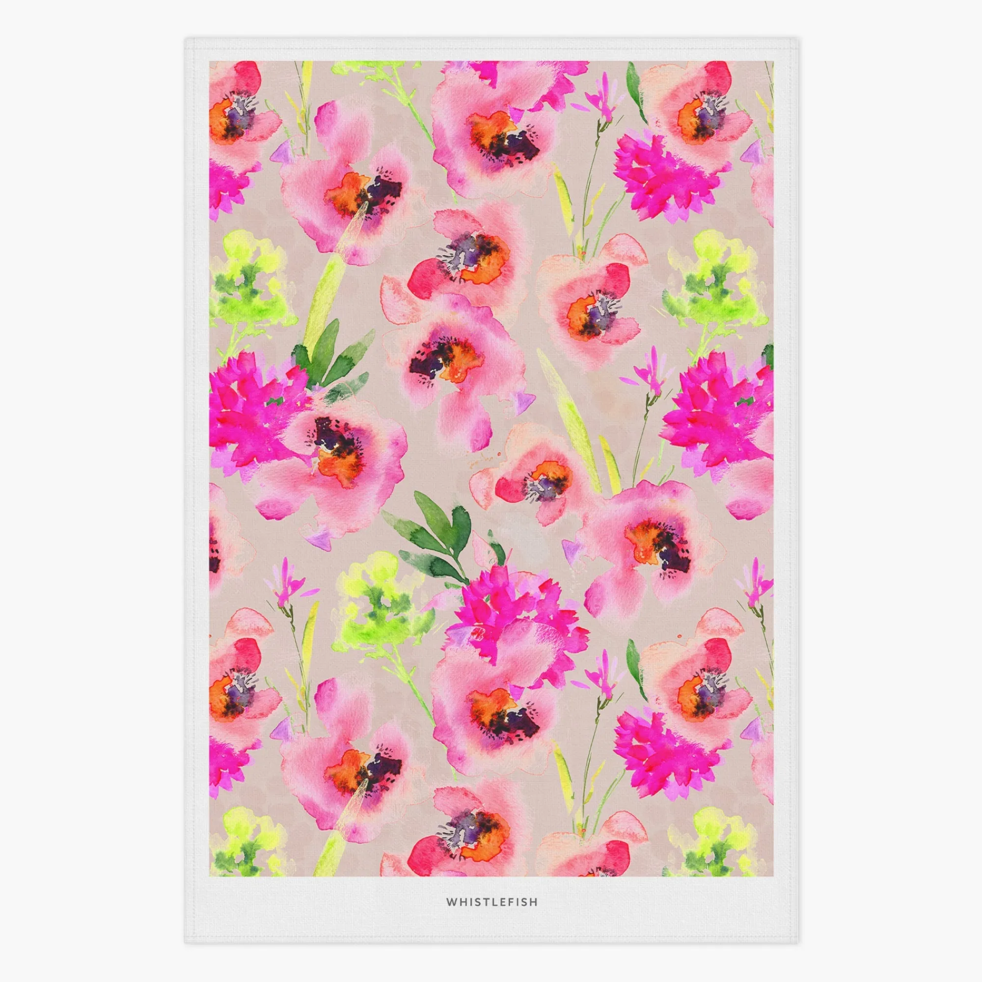 Under £20|Under £10*Whistlefish Orange Poppy Tea Towel