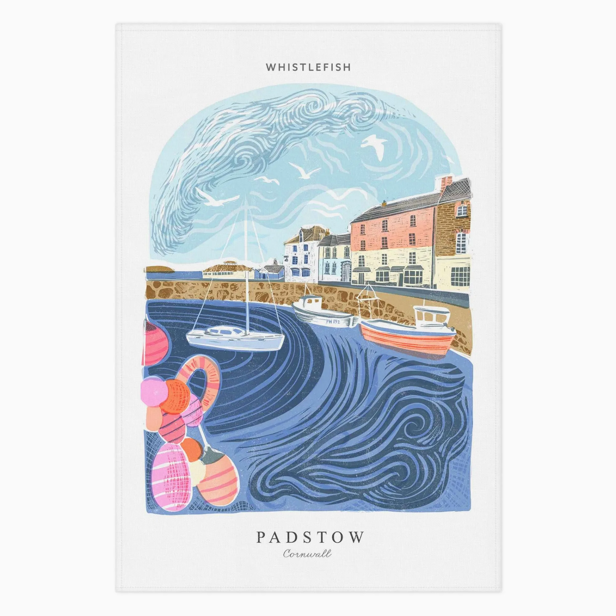 Under £20|Under £10*Whistlefish Padstow Arched Lino Tea Towel