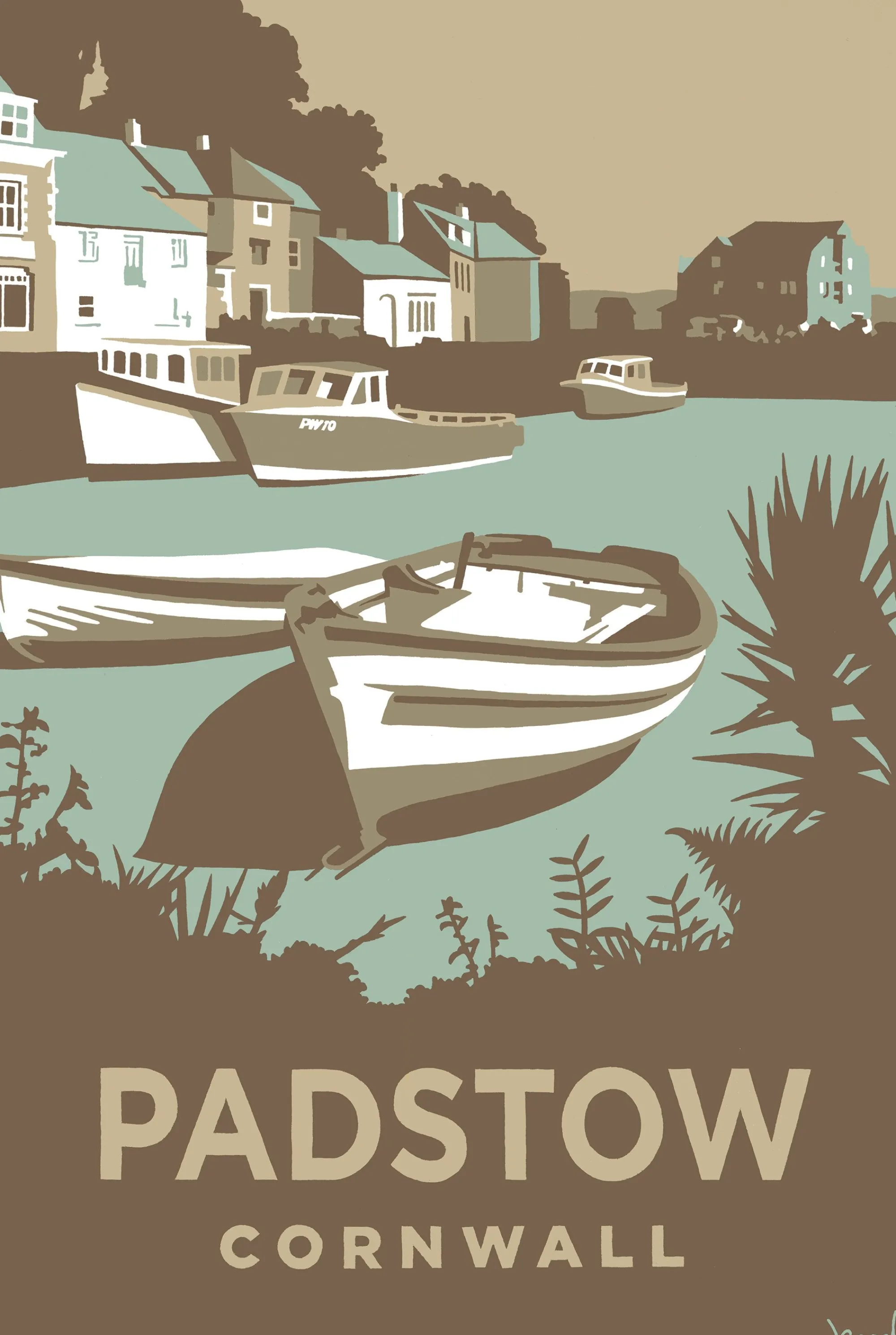 Unframed Prints*Whistlefish Padstow Art Print