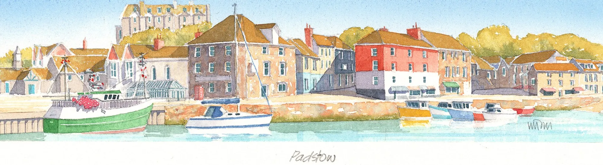 Unframed Prints*Whistlefish Padstow Art Print