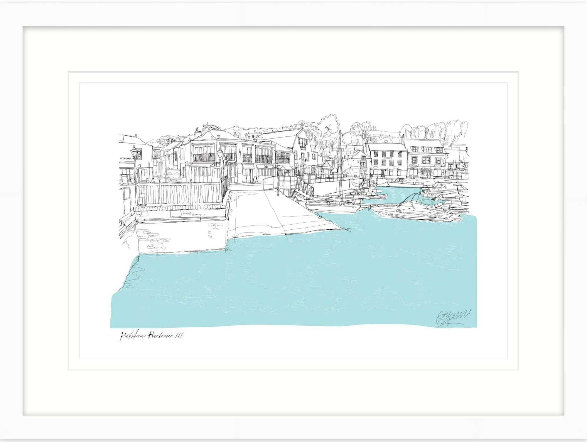 Padstow|Framed Prints*Whistlefish Padstow Boatyard Framed Print