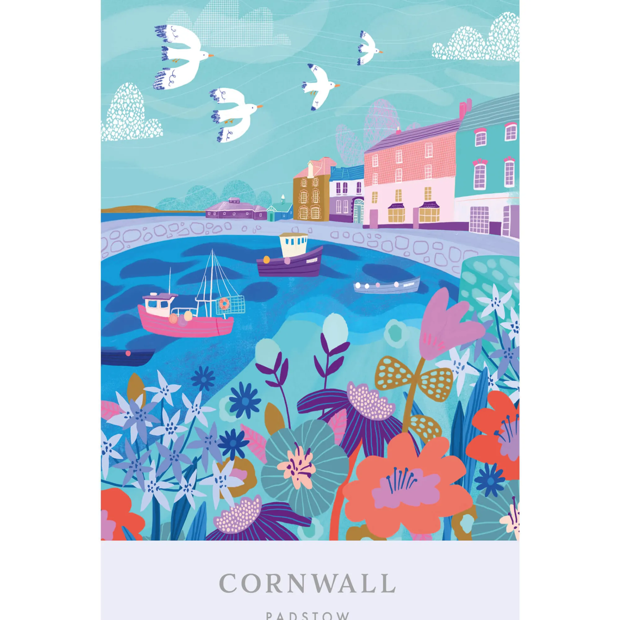 Unframed Prints*Whistlefish Padstow Brights Art Print