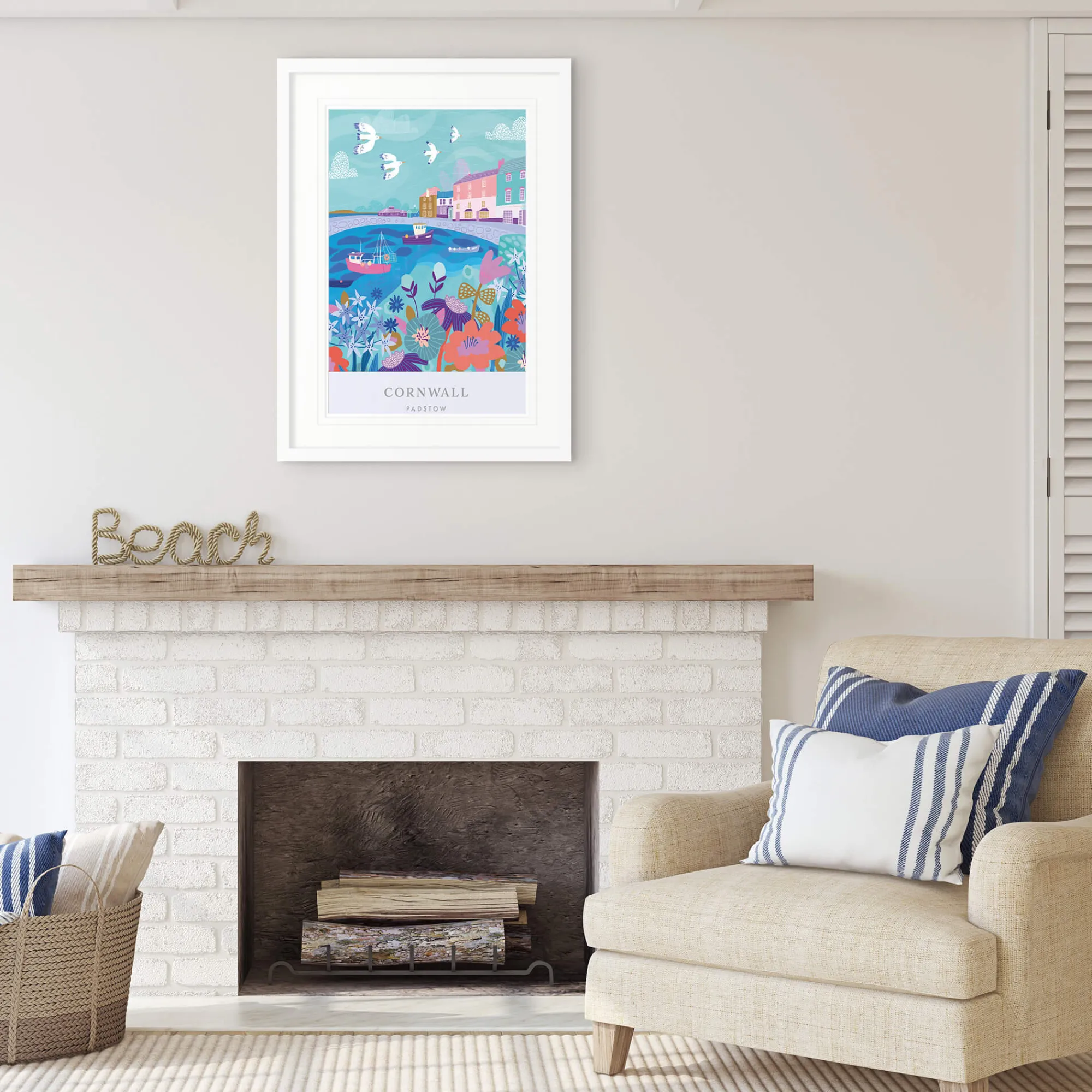 Unframed Prints*Whistlefish Padstow Brights Art Print