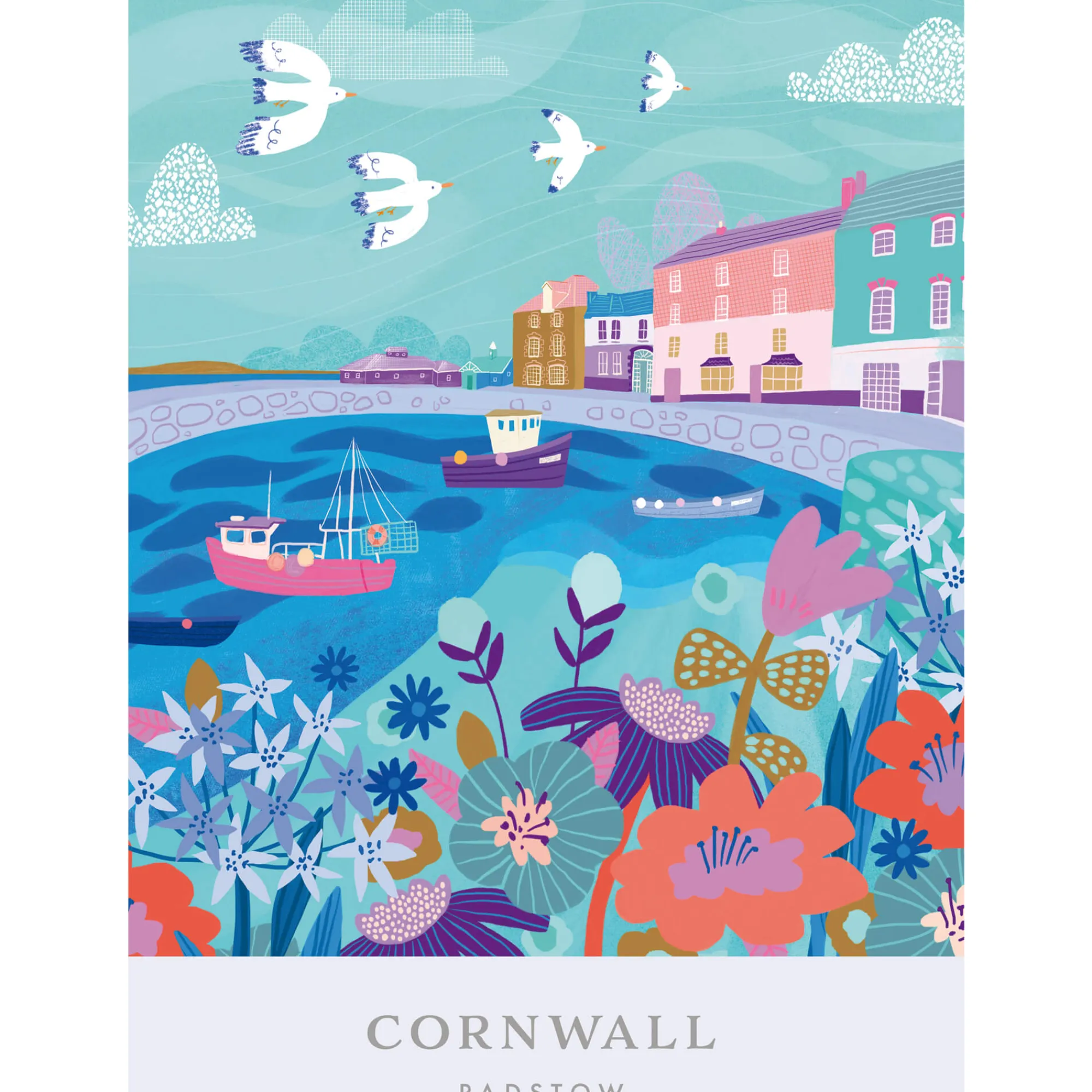 Unframed Prints*Whistlefish Padstow Brights Medium Art Print