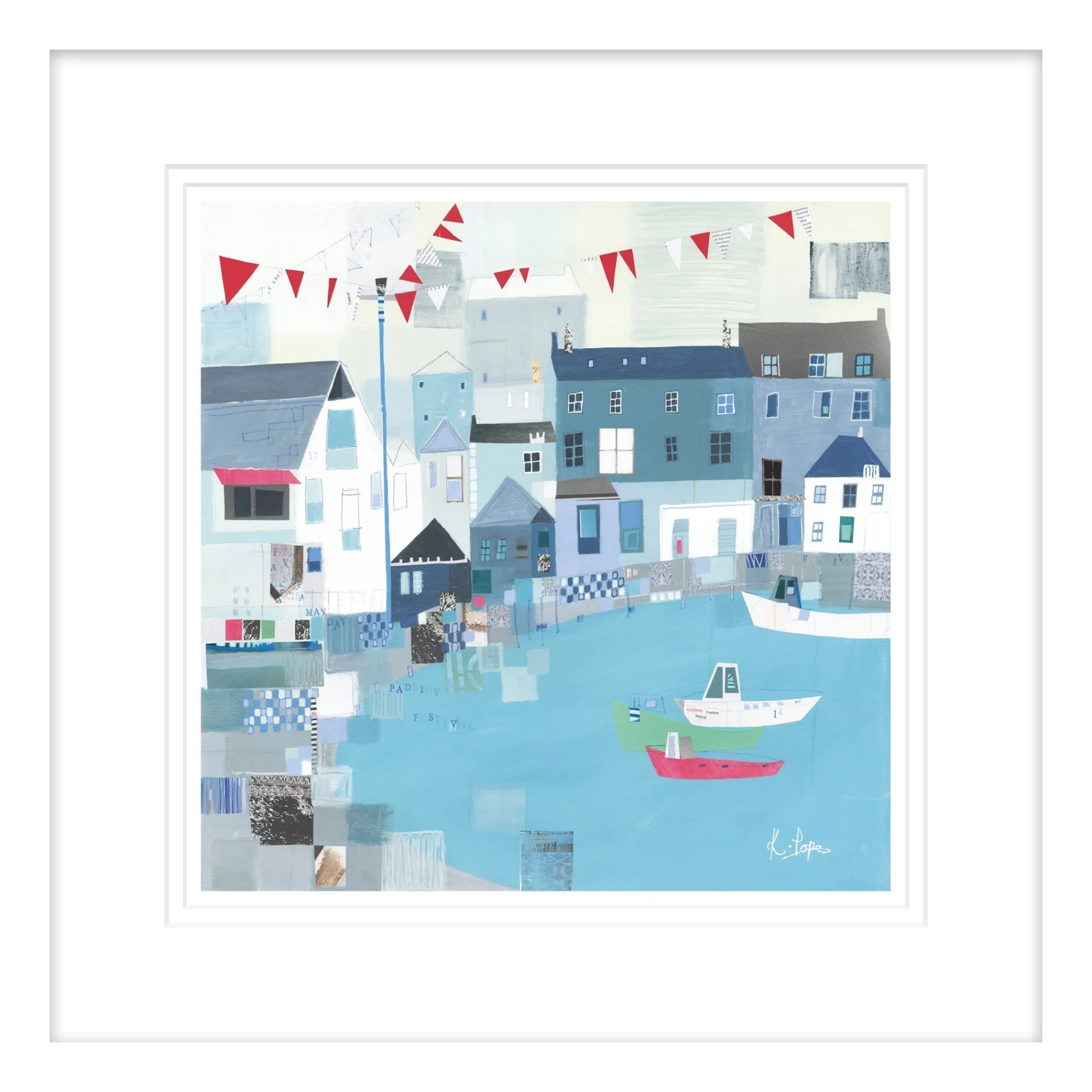 Padstow|Cornwall*Whistlefish Padstow Festival Framed Print