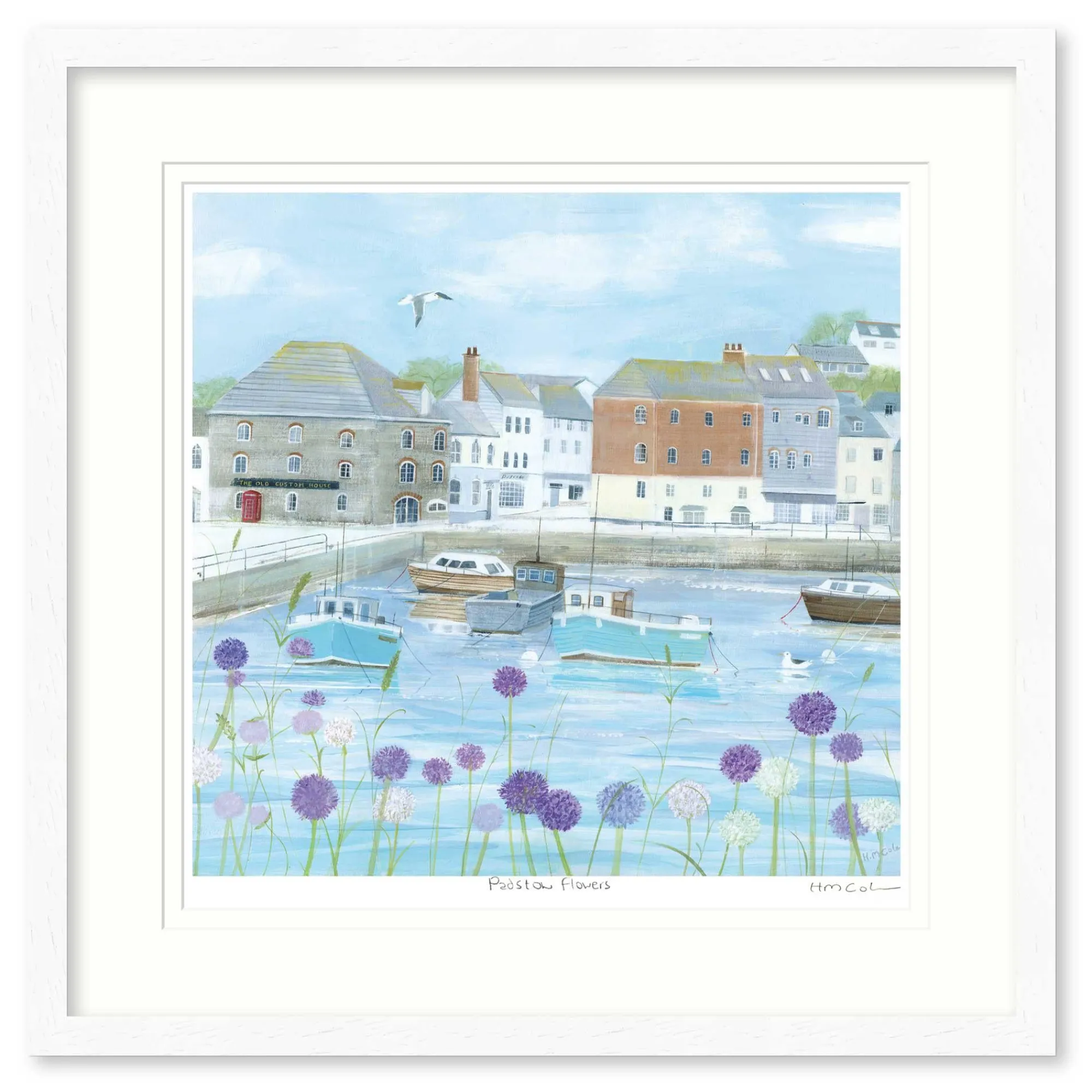 Padstow|Floral & Flowers*Whistlefish Padstow Flowers Framed Print