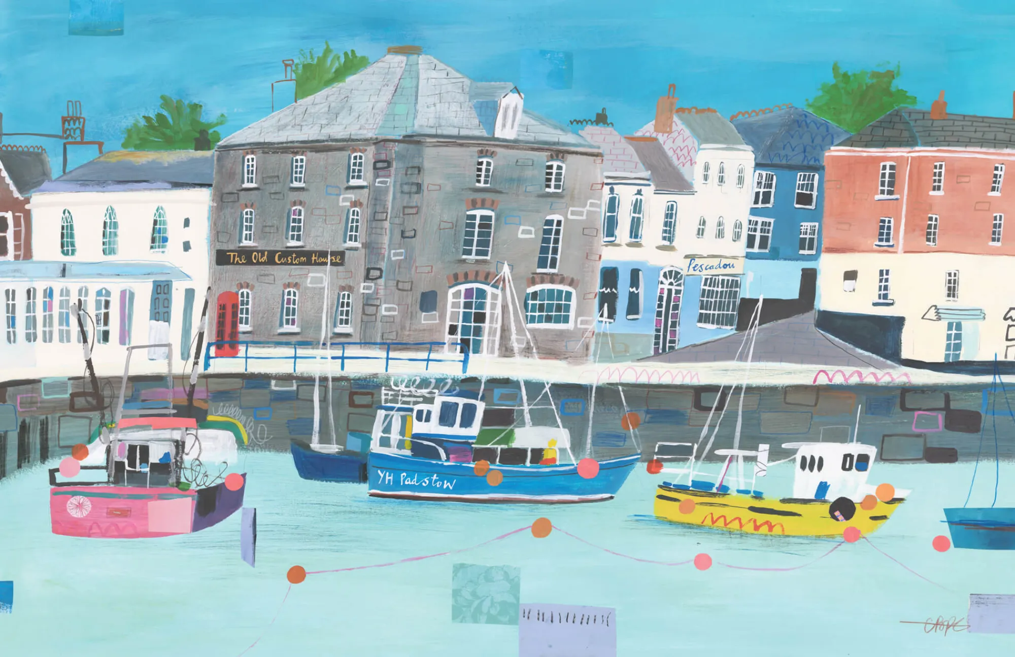 Unframed Prints*Whistlefish Padstow Harbour Art Print