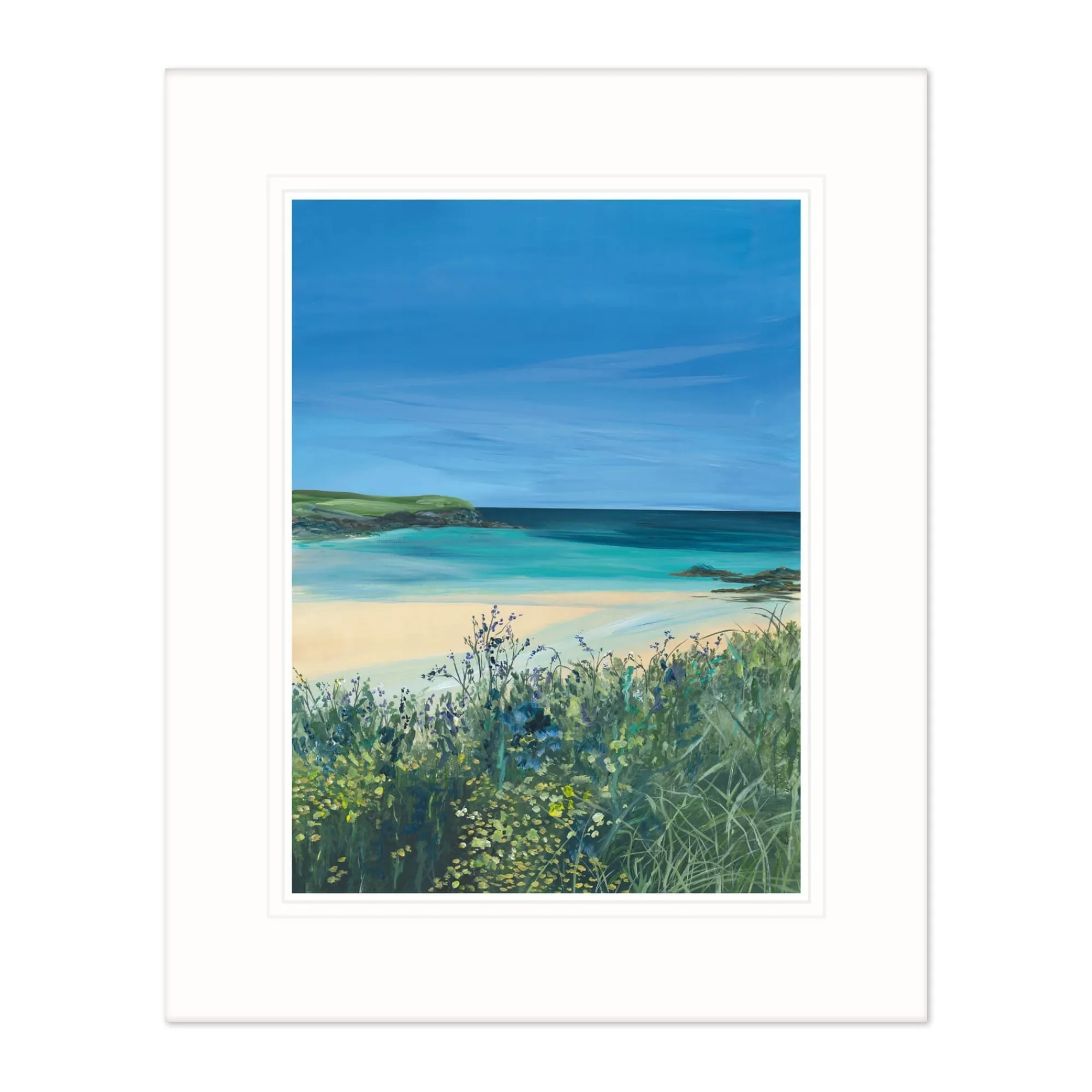 Padstow|Mounted Prints*Whistlefish Padstow Harbour Cove Mounted Print