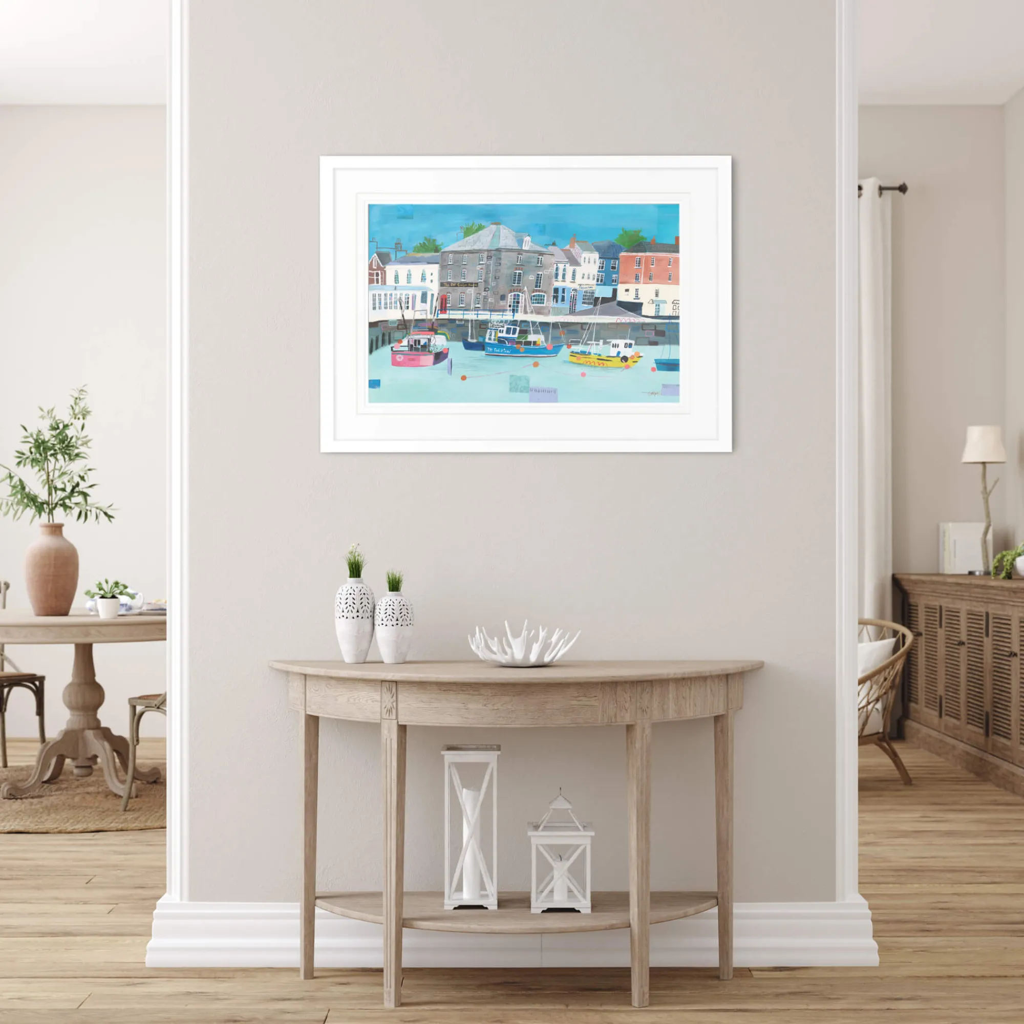 Unframed Prints*Whistlefish Padstow Harbour Large Art Print