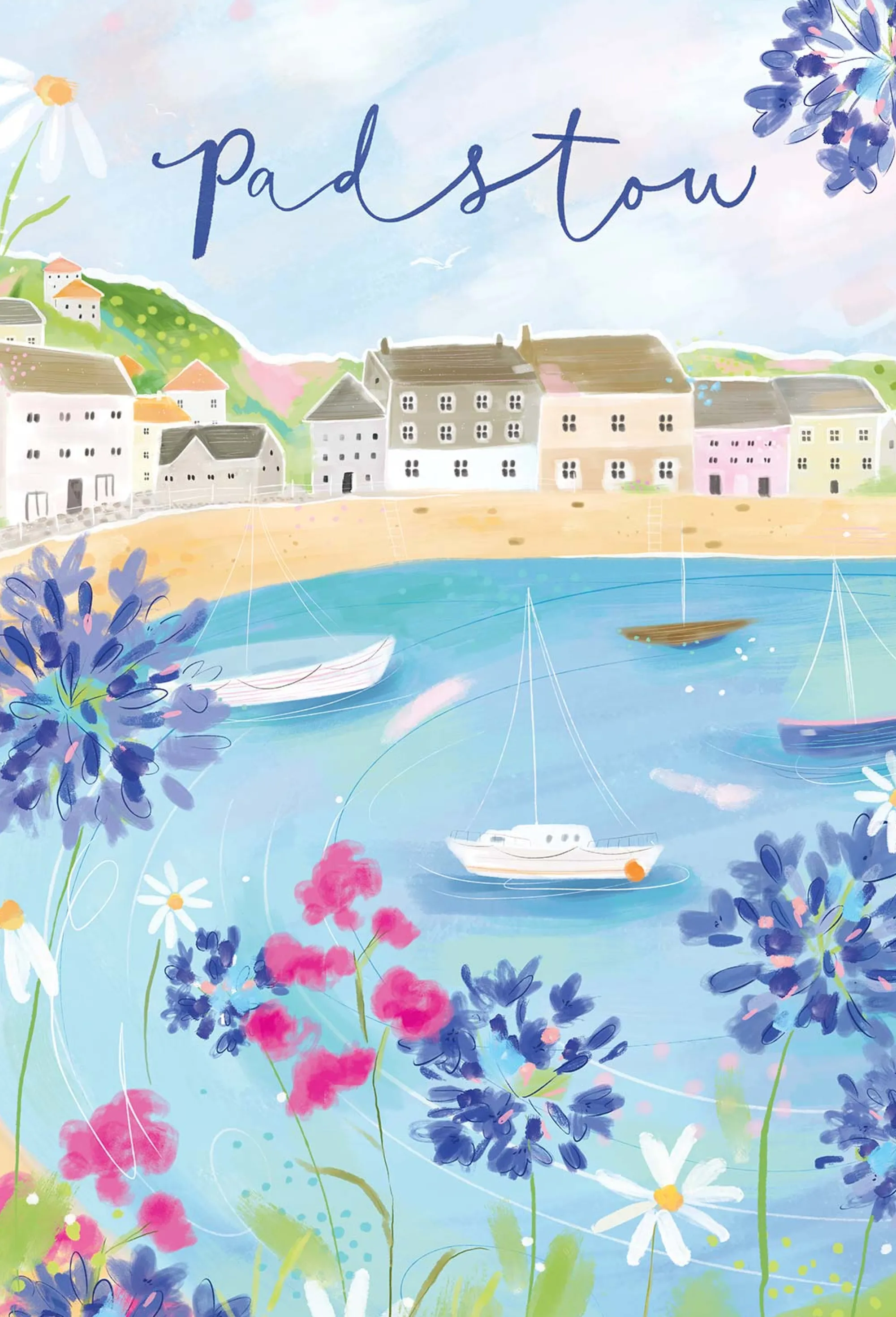 Padstow|Cornwall*Whistlefish Padstow Large Framed Print