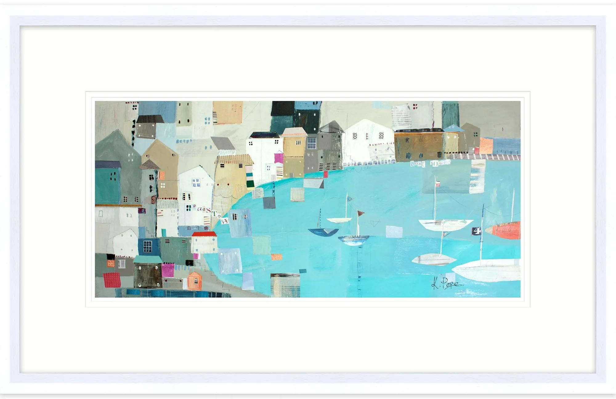 Padstow|Cornwall*Whistlefish Padstow Marina Framed Print