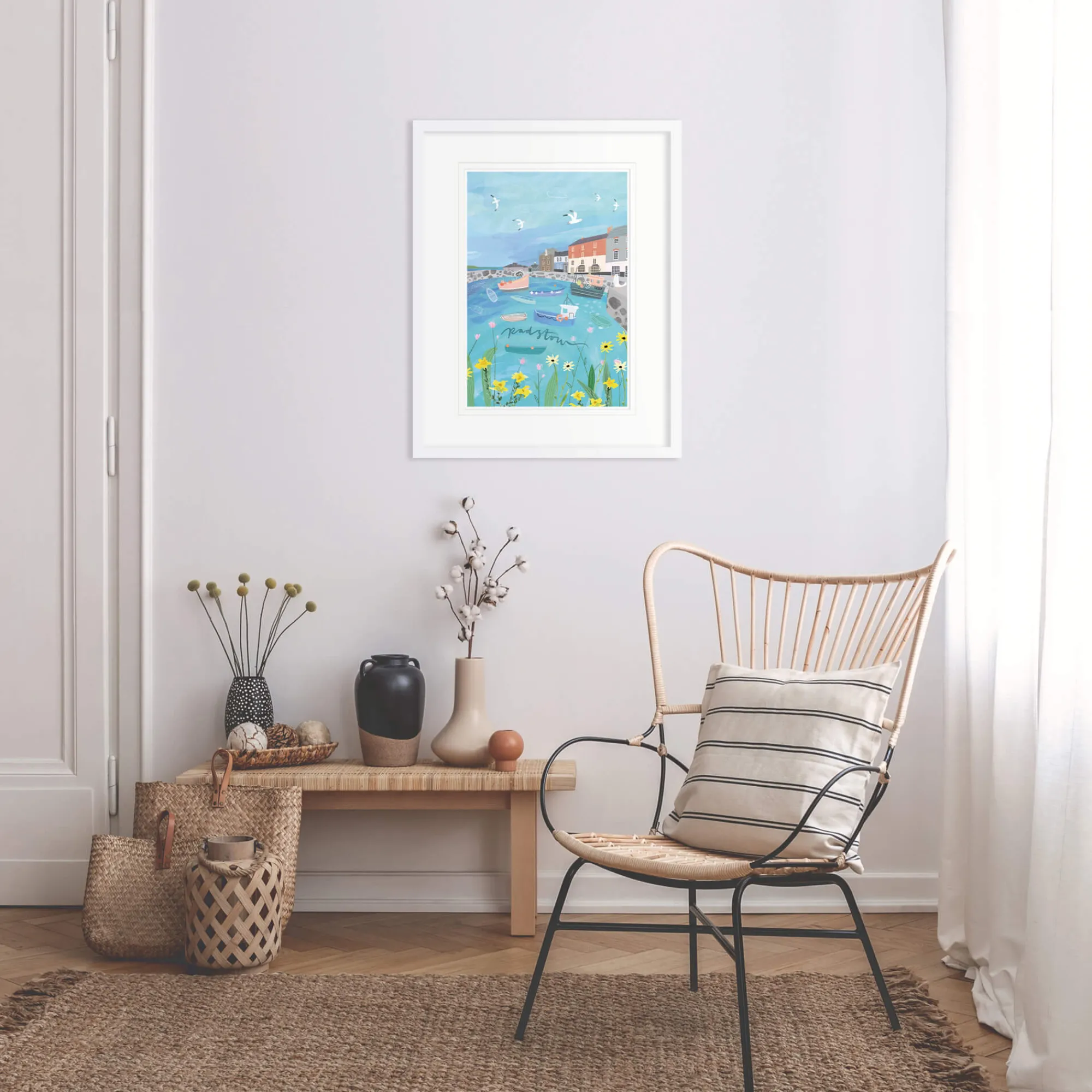 Unframed Prints*Whistlefish Padstow Med Art Print