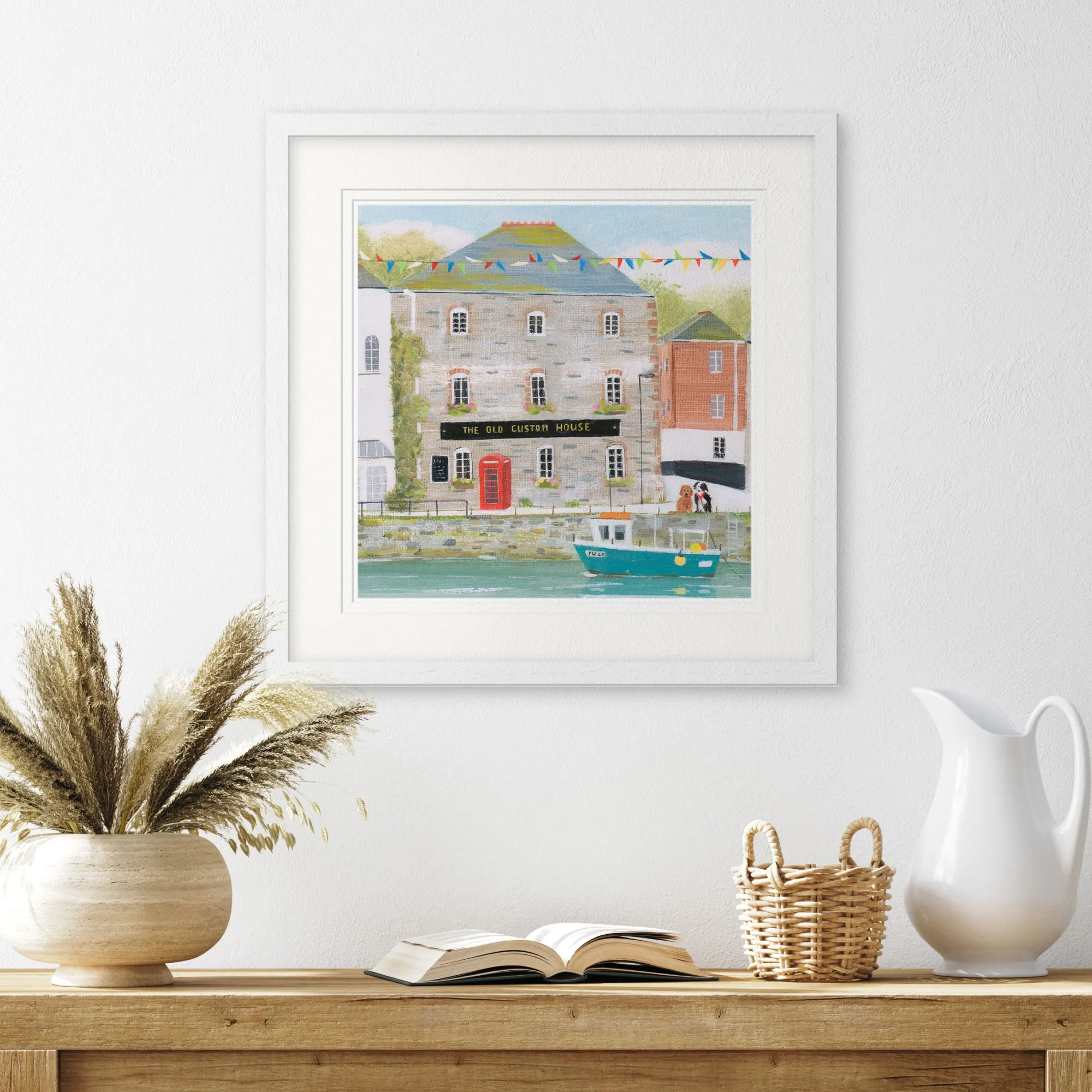 Padstow|Boat & Sailing*Whistlefish Padstow Phone Box Framed Print